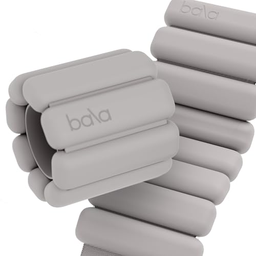 Bala Bangles Wrist & Ankle Weights for Women & Men - Adjustable Silicone