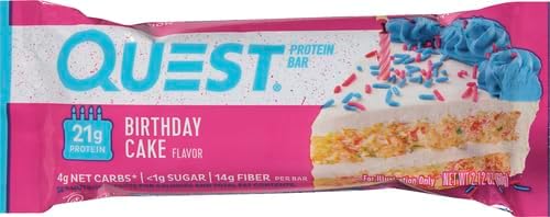 Quest Nutrition Blueberry Muffin Protein Bars, 20g Protein, Gluten Free