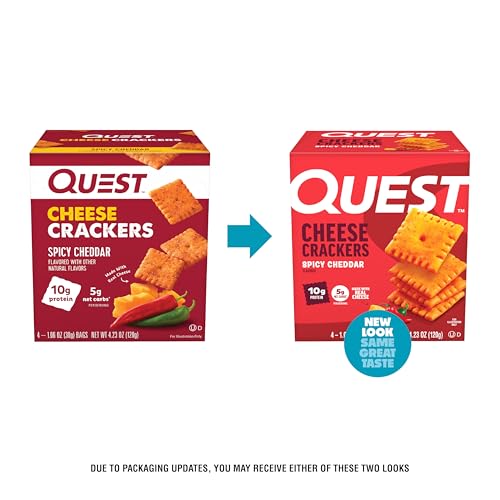 Quest Nutrition Cheese Crackers, 10g Protein, Made with Real Cheese
