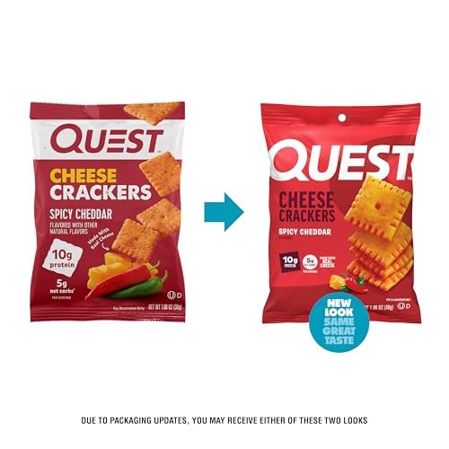 Quest Nutrition Cheese Crackers, 10g Protein, Made with Real Cheese