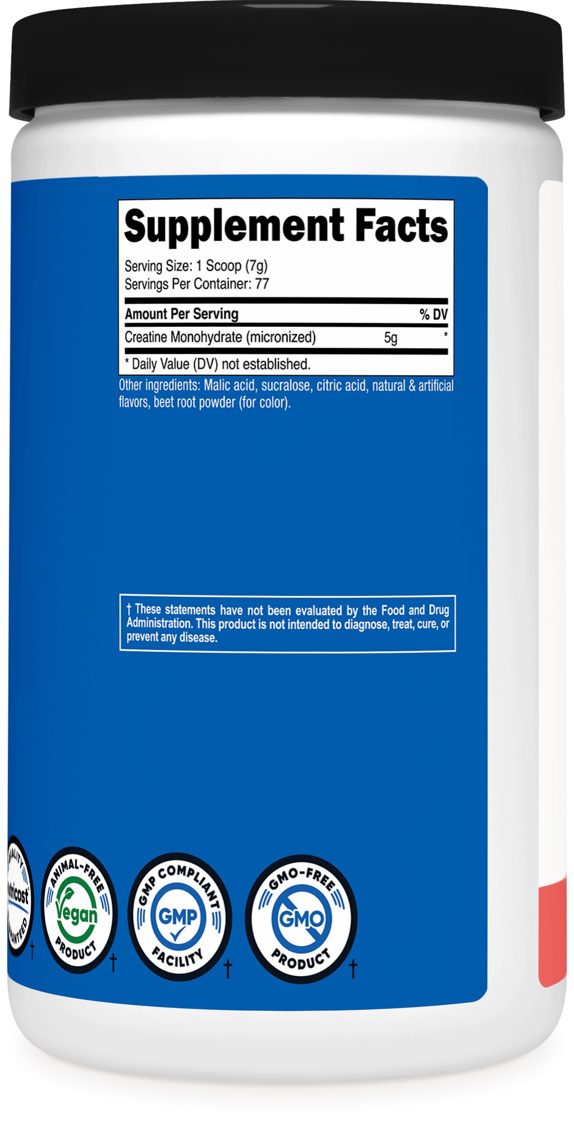 Nutricost Creatine Monohydrate Micronized Powder 500G - 100 Servings