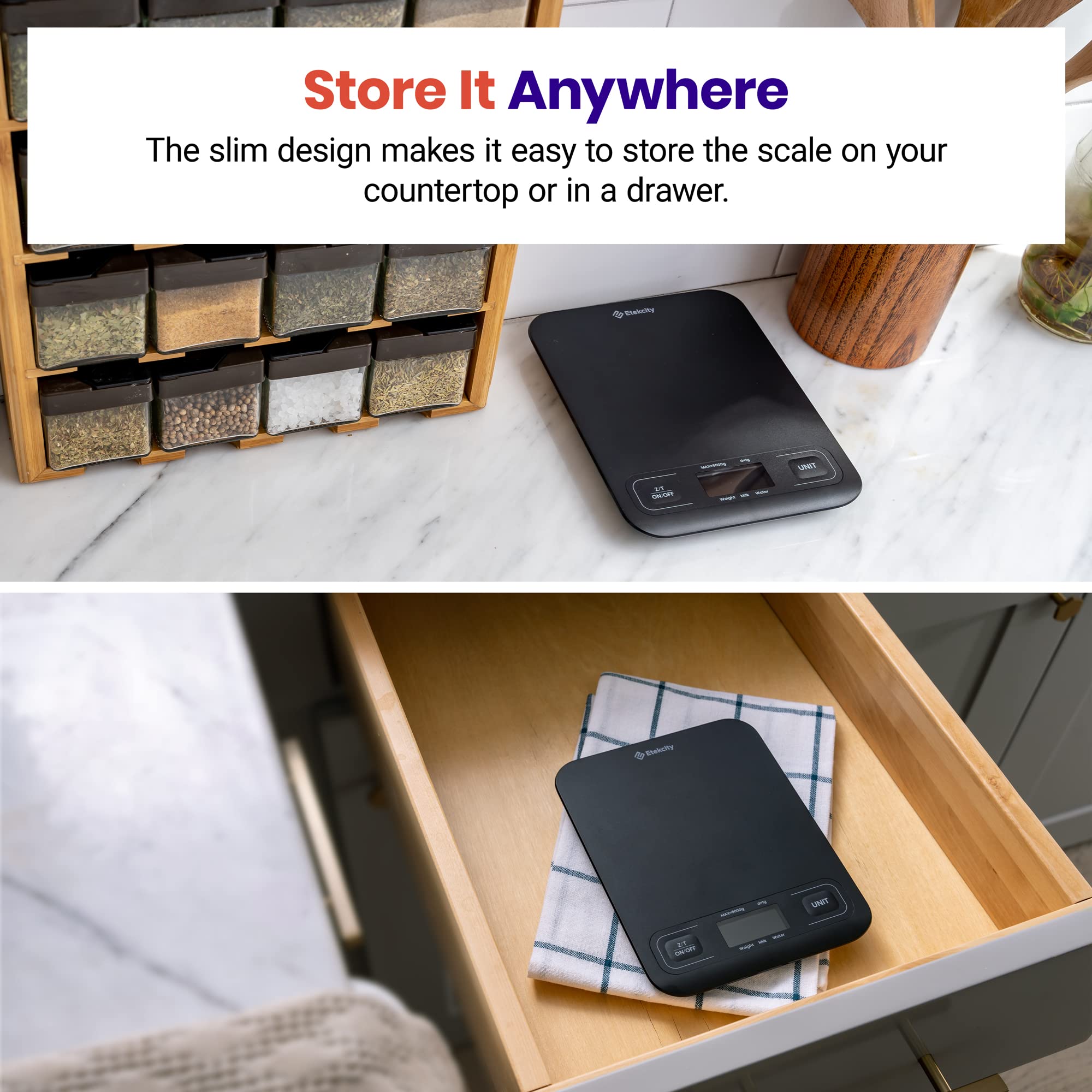 Etekcity Food Kitchen Scale, Digital Grams and Ounces