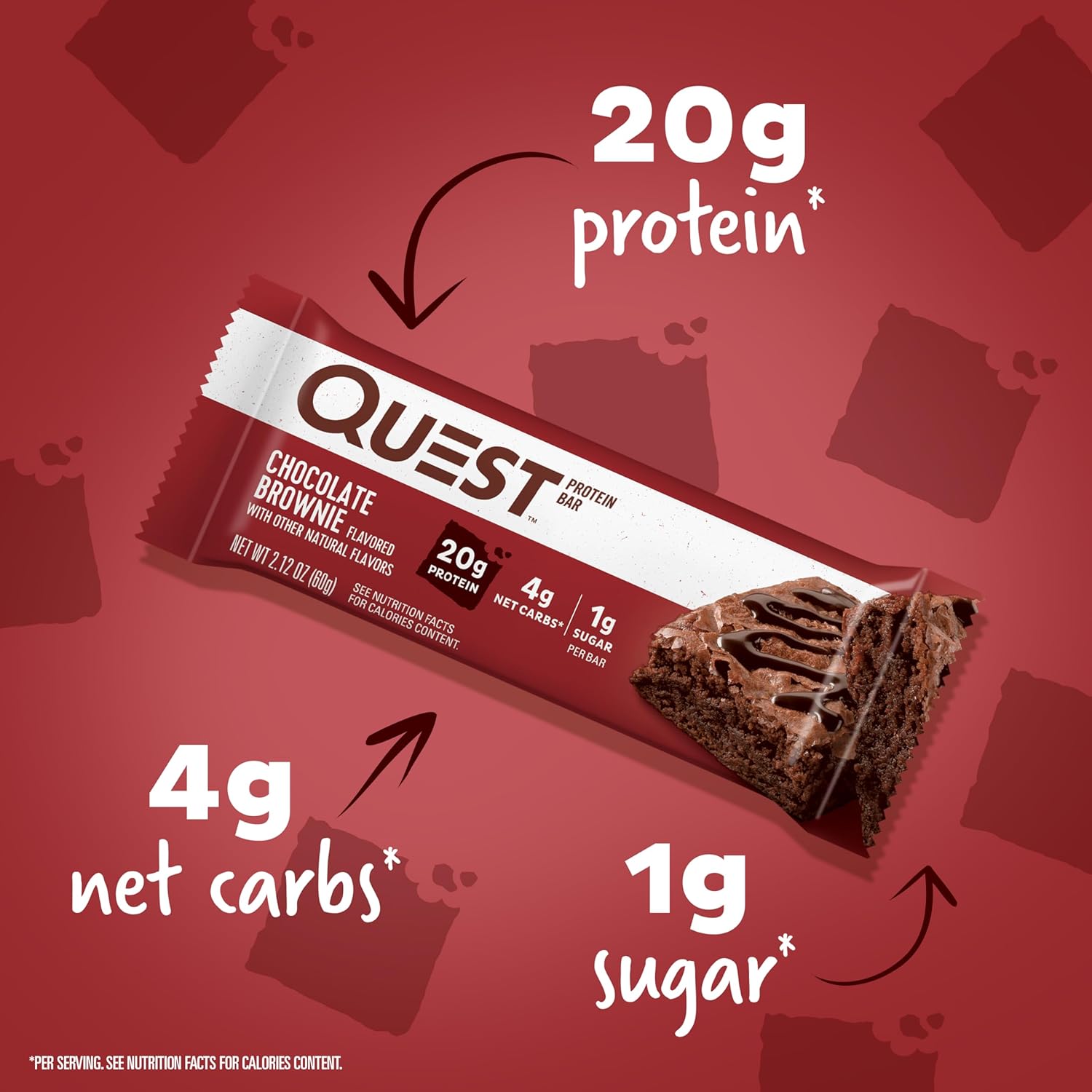 Quest Nutrition Blueberry Muffin Protein Bars, 20g Protein, Gluten Free