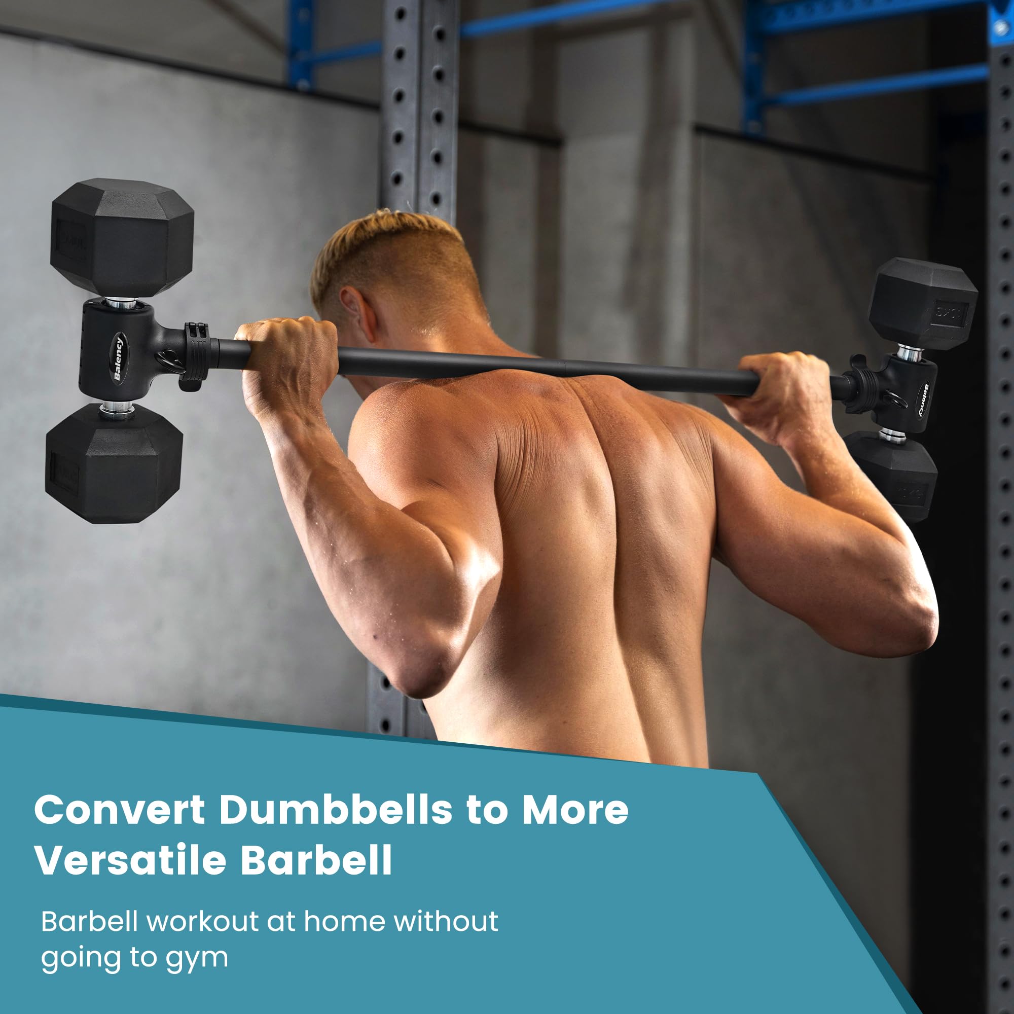 Dumbbell Converter, Convert Dumbbells to Barbell