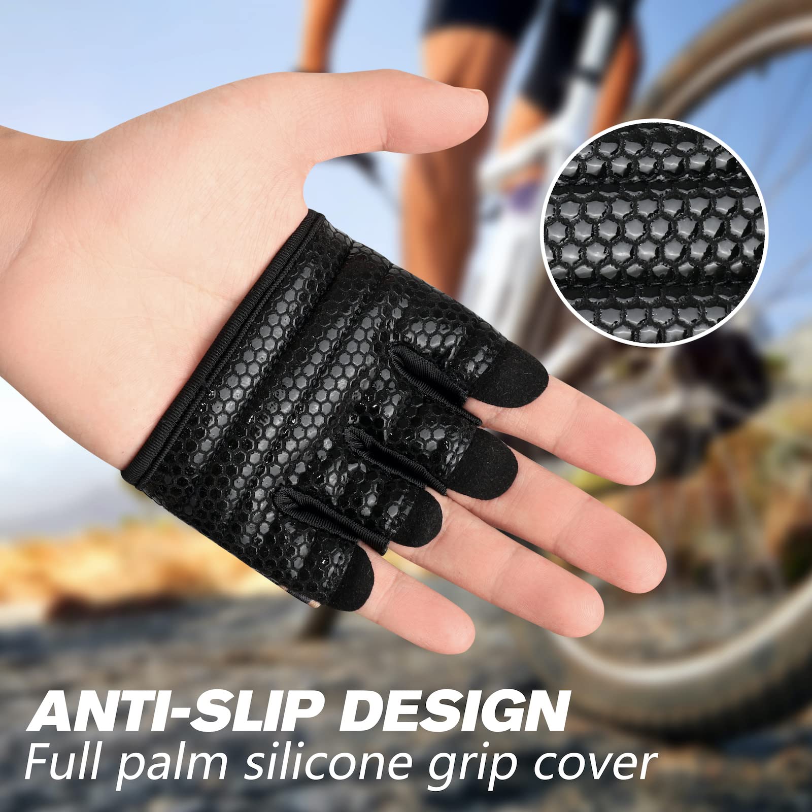 Micro Weight Lifting Gloves Grip Pads with Full Palm Protection & Extra Grip