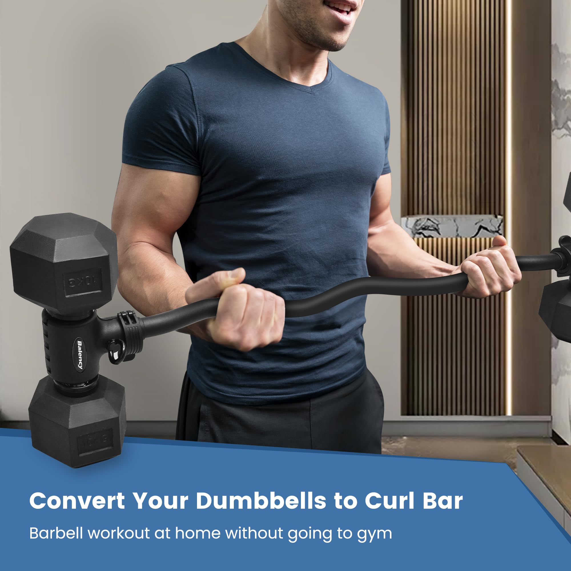 Dumbbell Converter, Convert Dumbbells to Barbell