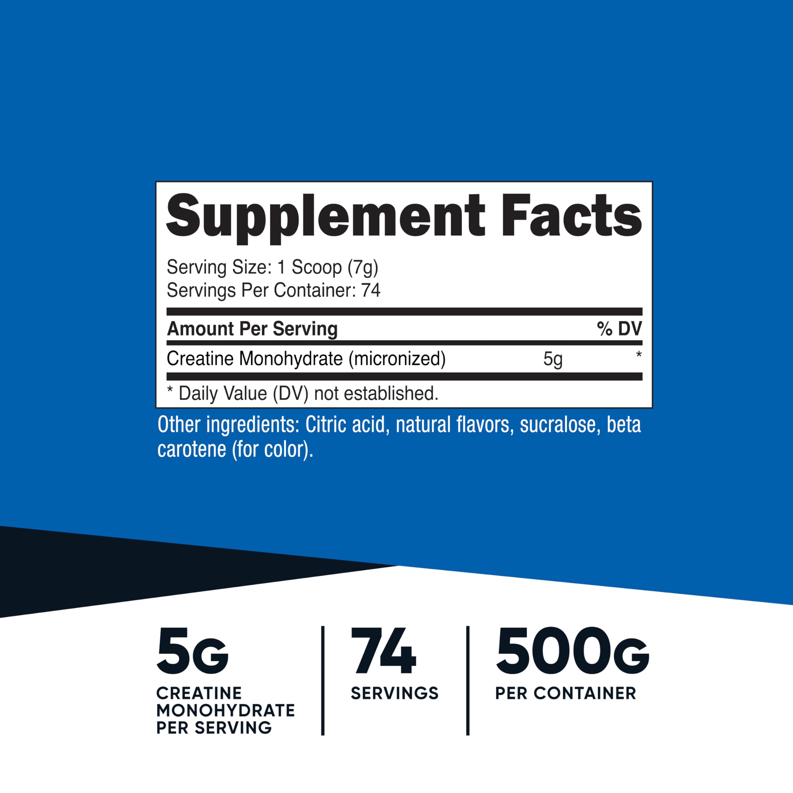 Nutricost Creatine Monohydrate Micronized Powder 500G - 100 Servings