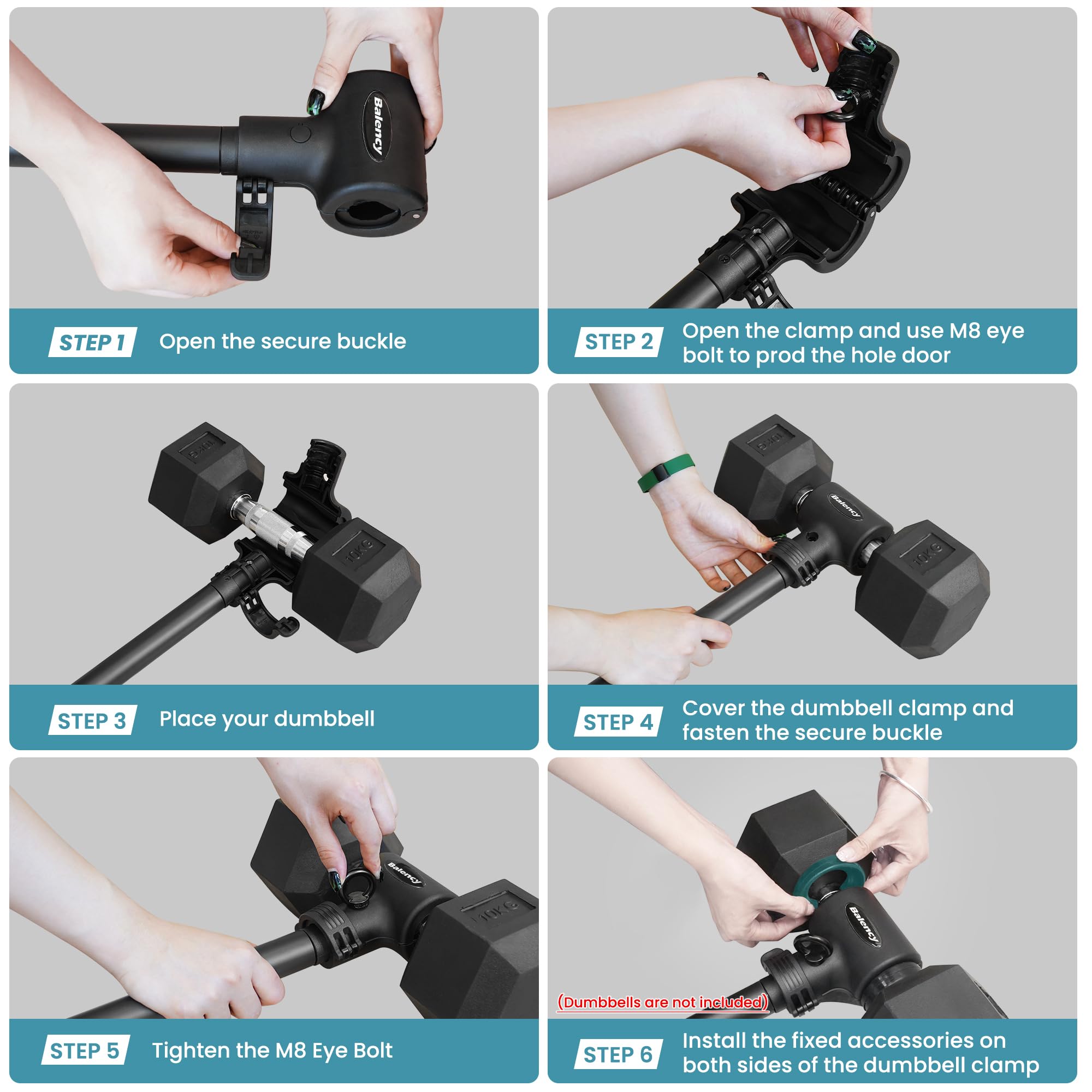 Dumbbell Converter, Convert Dumbbells to Barbell