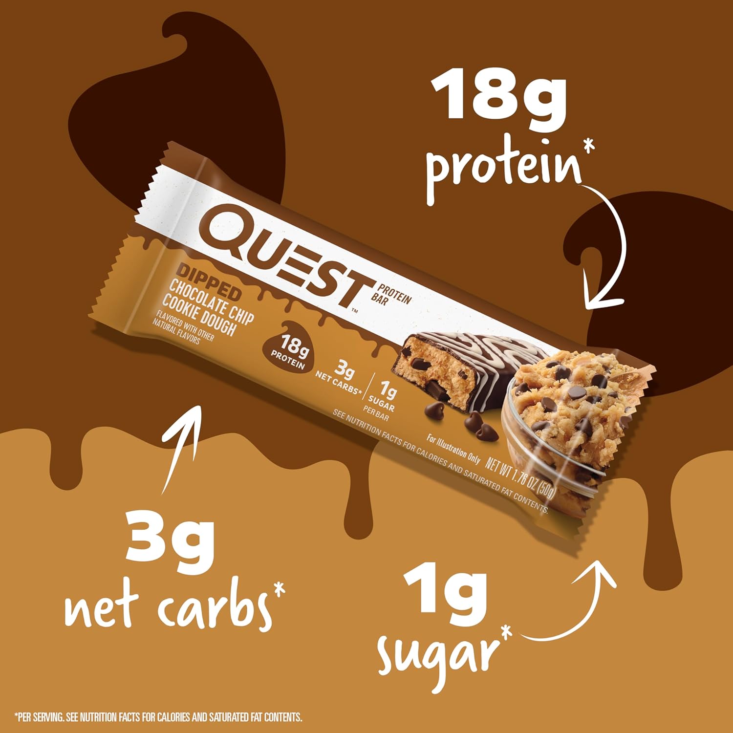 Quest Nutrition Blueberry Muffin Protein Bars, 20g Protein, Gluten Free