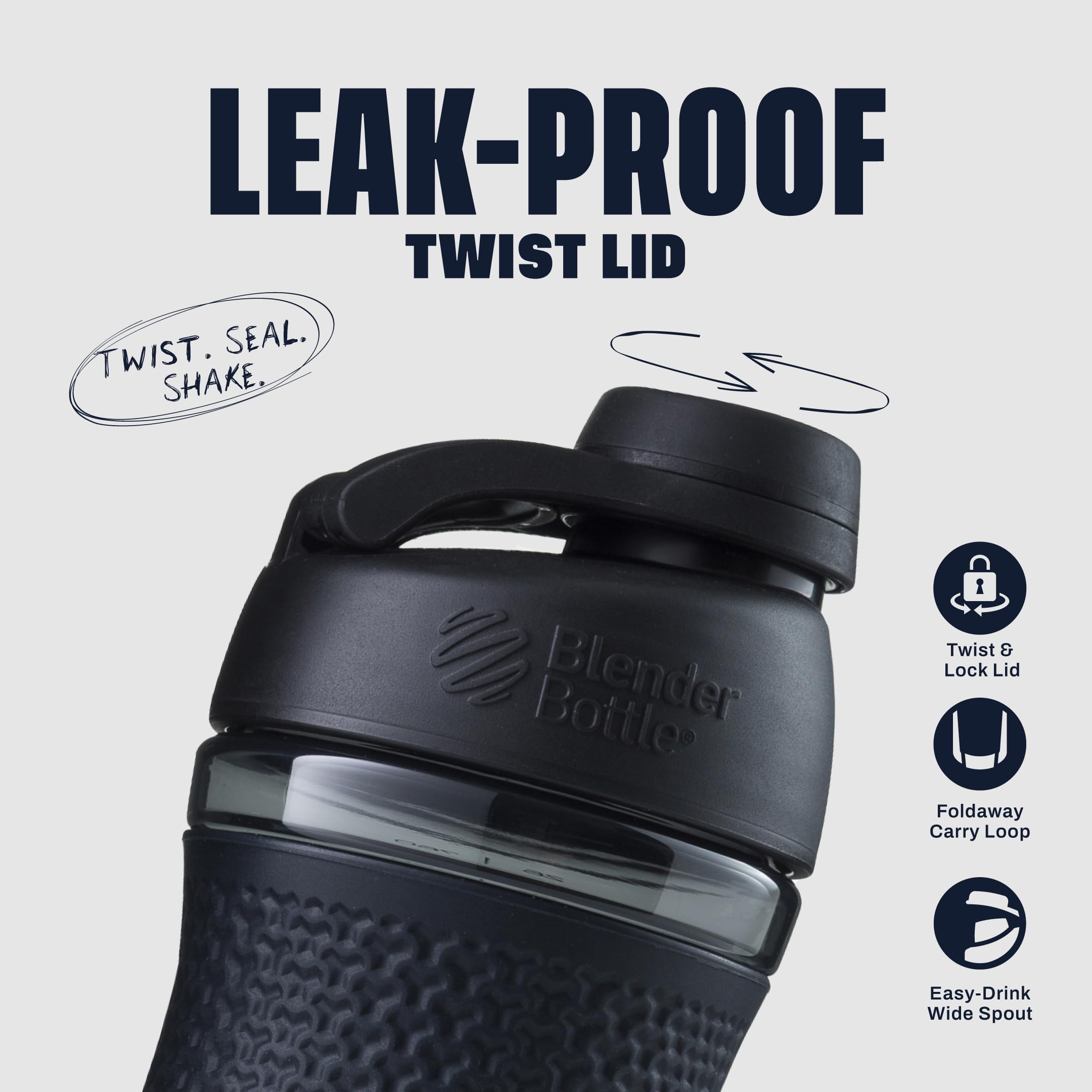 BlenderBottle SportMixer Shaker Bottle 20-Ounces