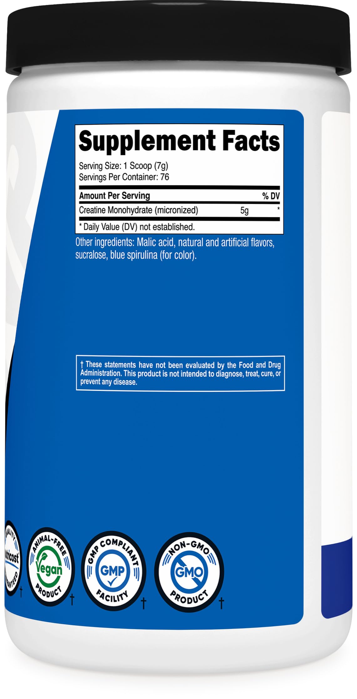 Nutricost Creatine Monohydrate Micronized Powder 500G - 100 Servings