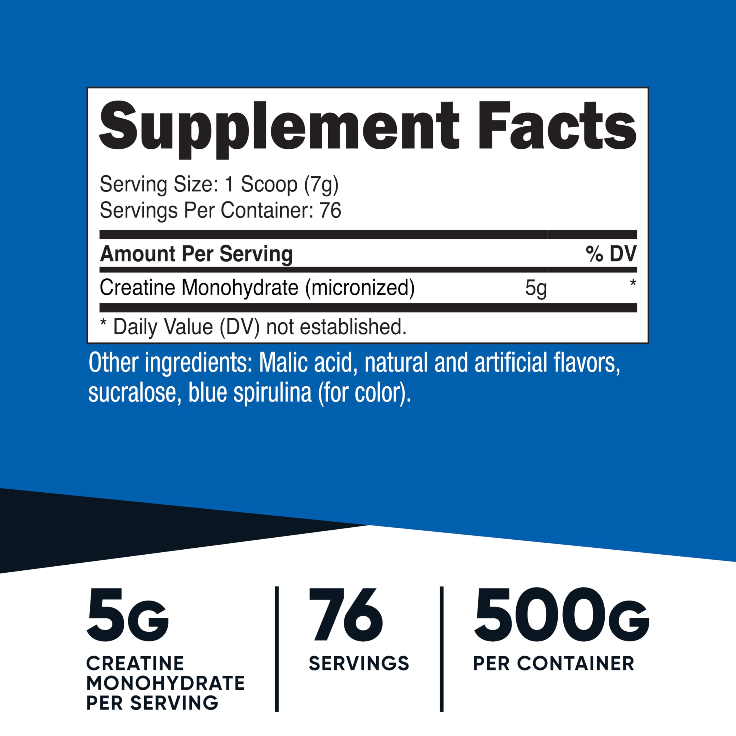 Nutricost Creatine Monohydrate Micronized Powder 500G - 100 Servings