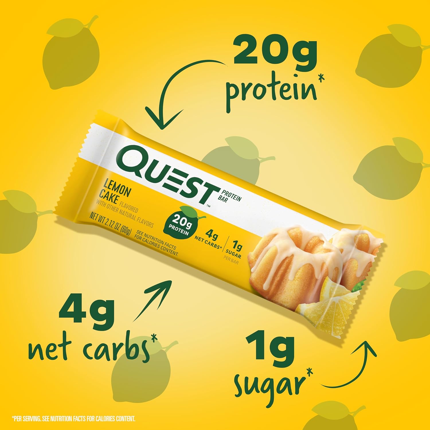 Quest Nutrition Blueberry Muffin Protein Bars, 20g Protein, Gluten Free