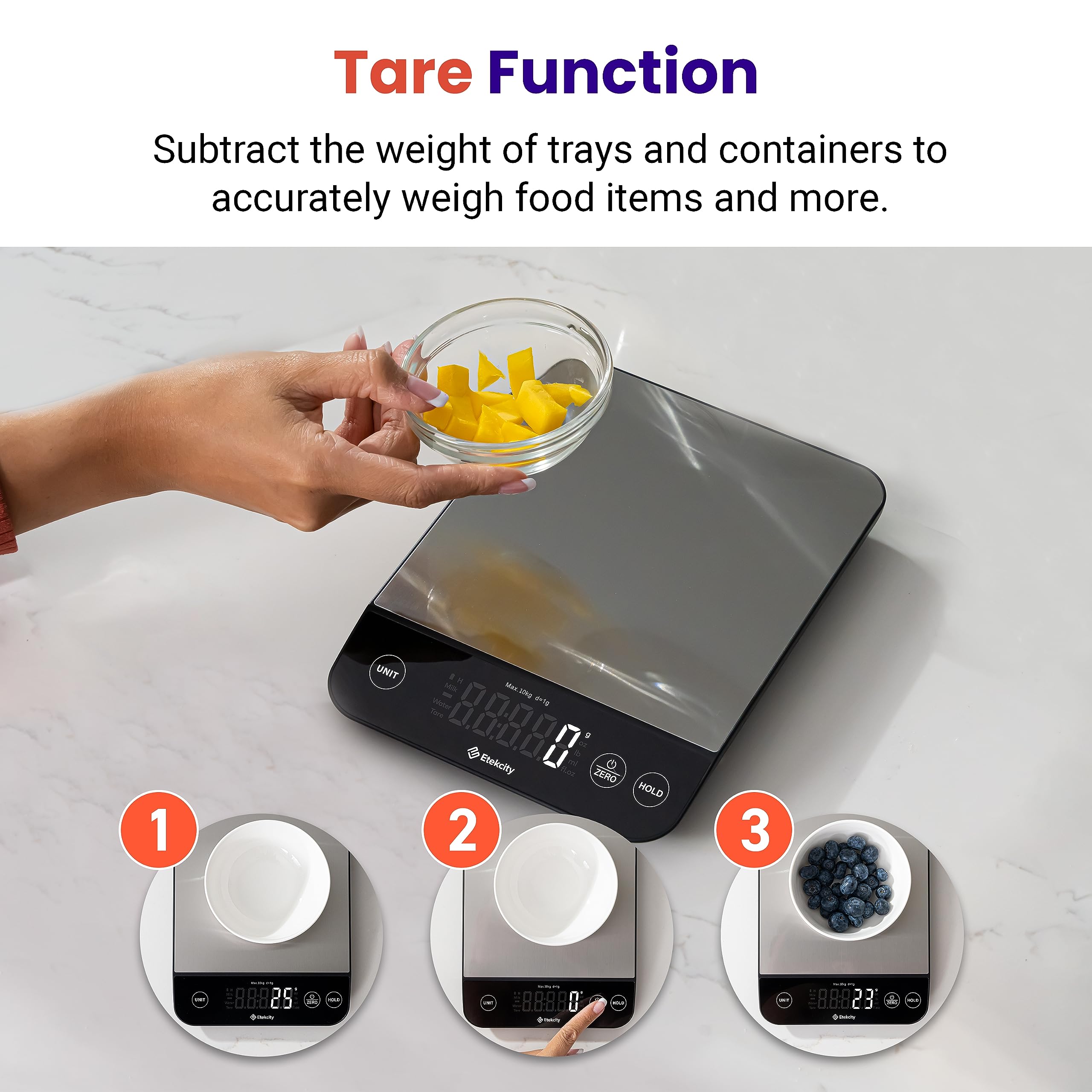 Etekcity Food Kitchen Scale, Digital Grams and Ounces