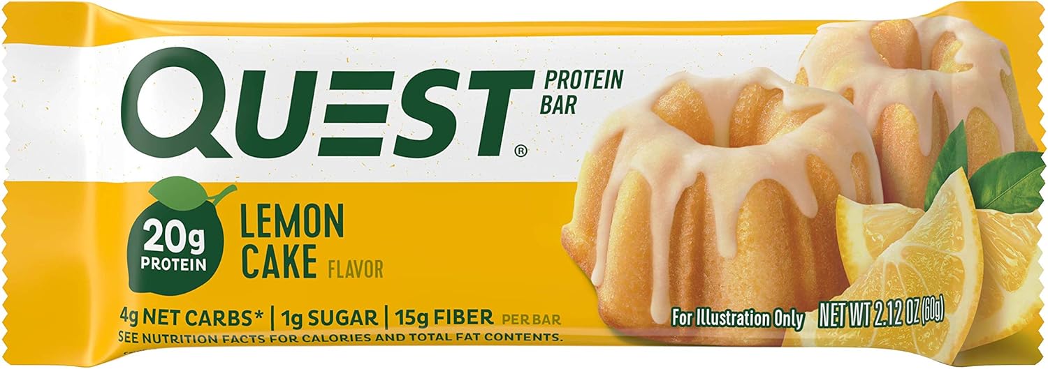 Quest Nutrition Blueberry Muffin Protein Bars, 20g Protein, Gluten Free
