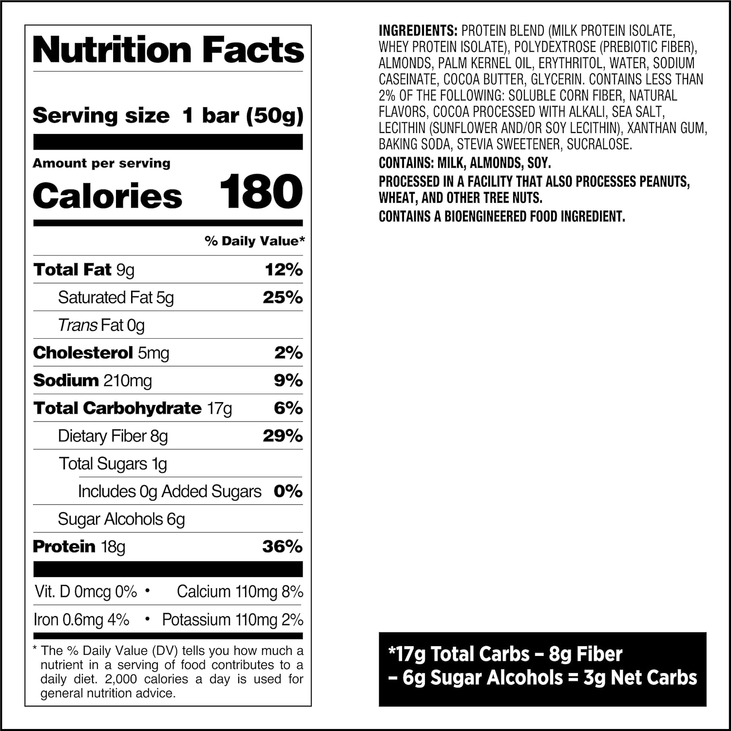 Quest Nutrition Blueberry Muffin Protein Bars, 20g Protein, Gluten Free