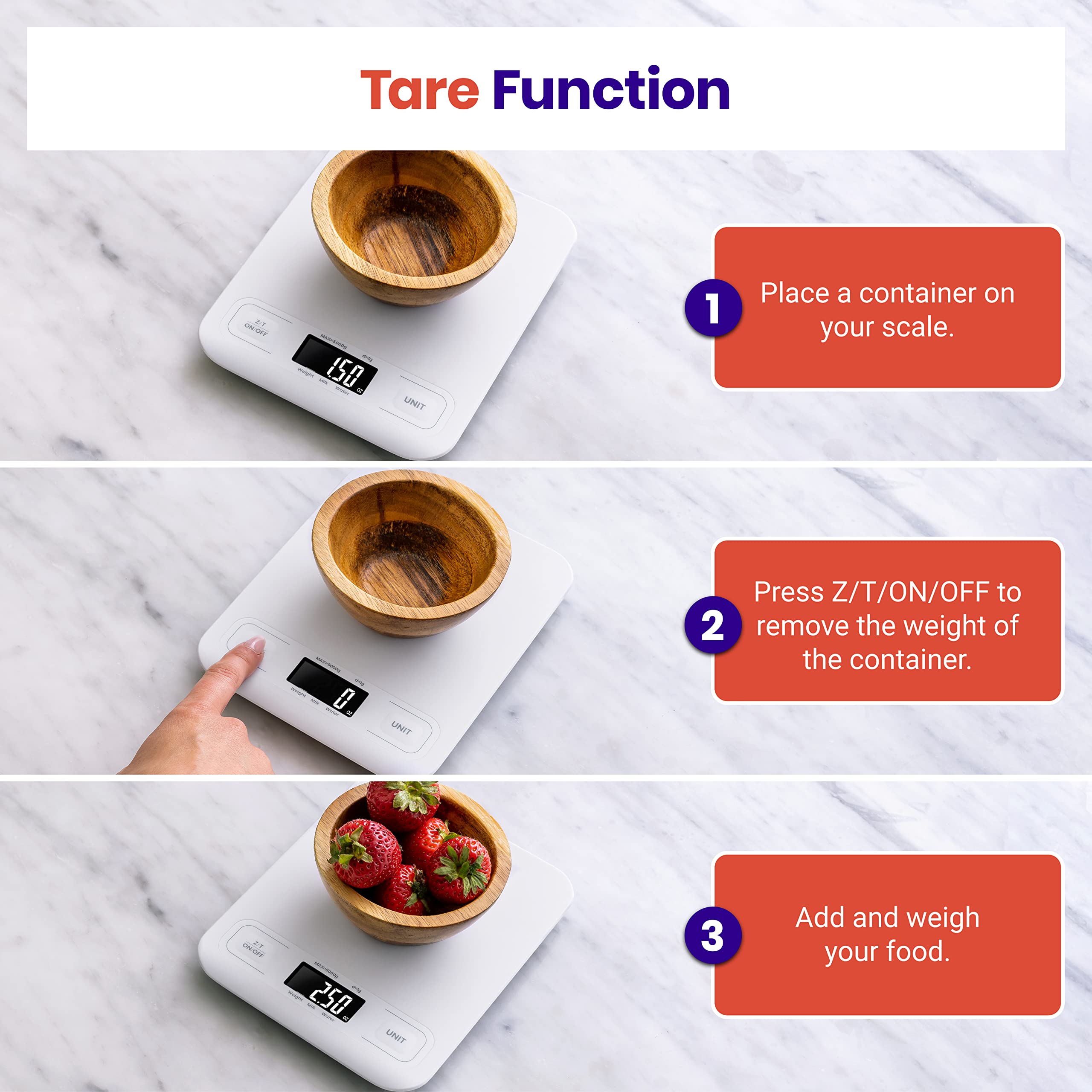 Etekcity Food Kitchen Scale, Digital Grams and Ounces