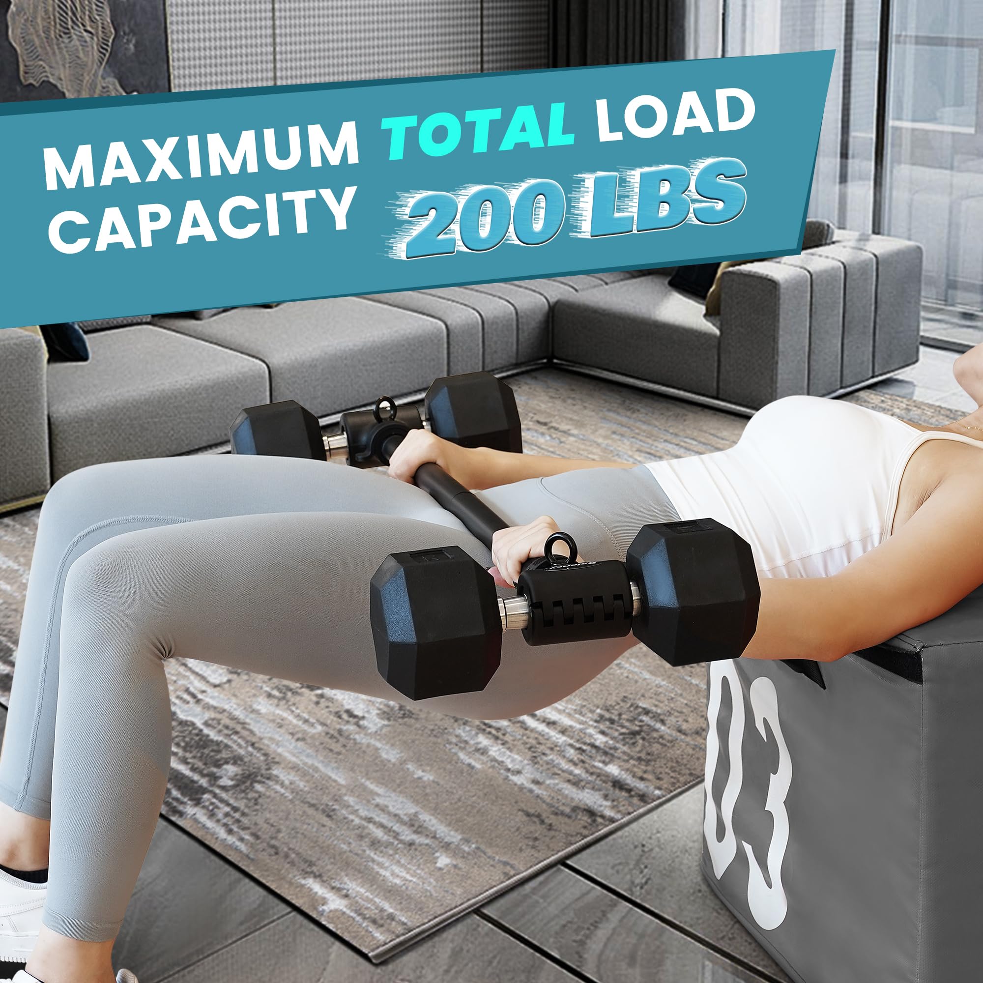 Dumbbell Converter, Convert Dumbbells to Barbell