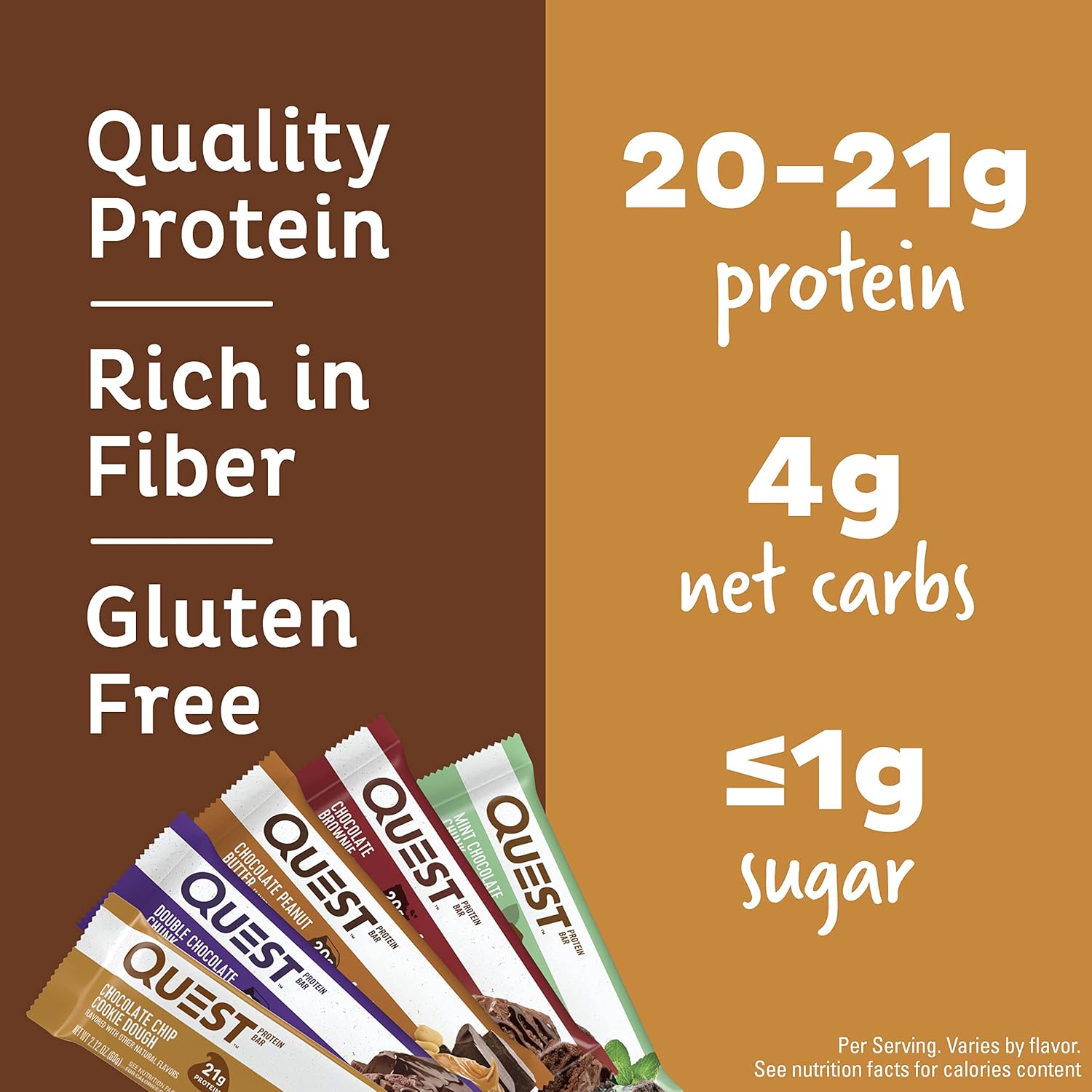 Quest Nutrition Blueberry Muffin Protein Bars, 20g Protein, Gluten Free