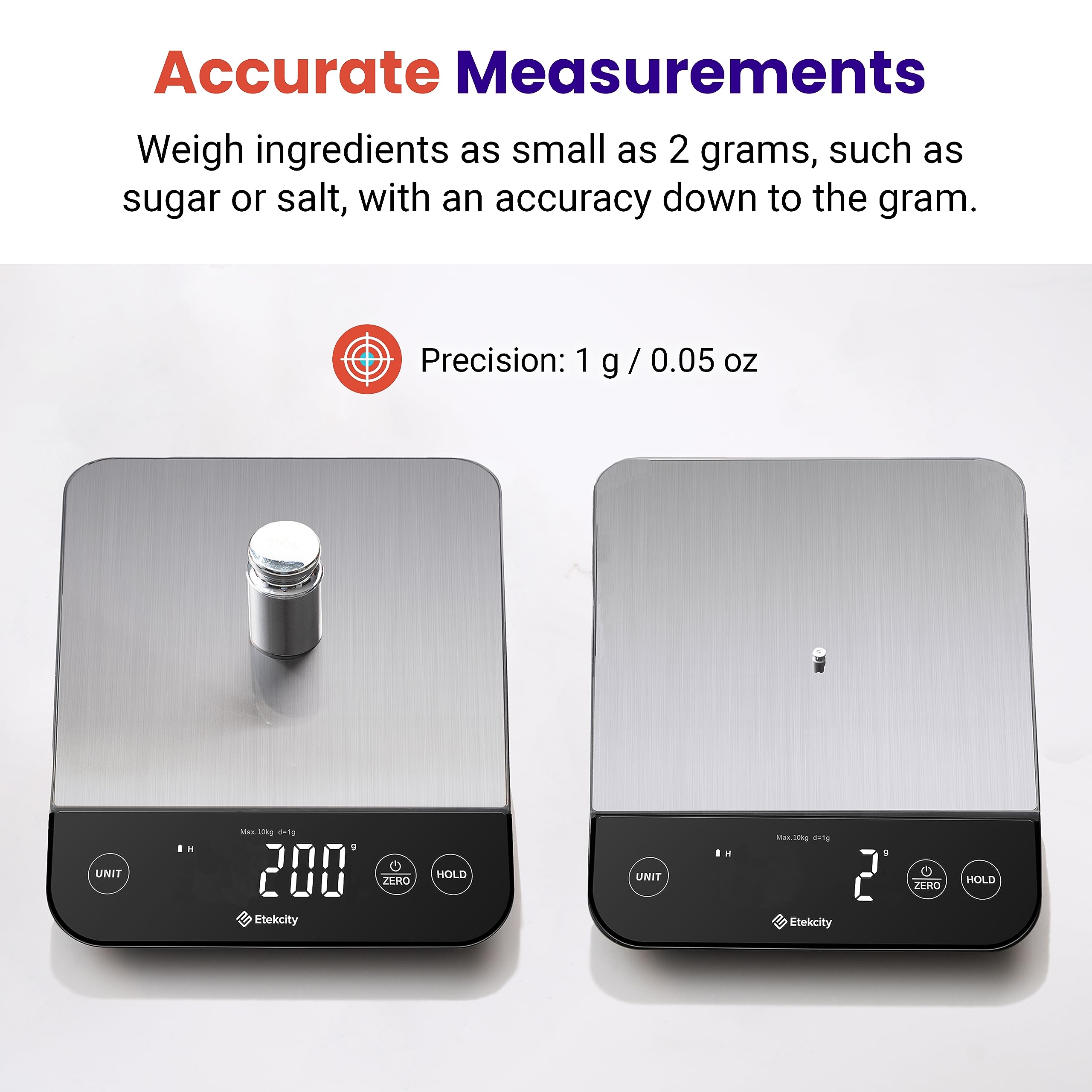 Etekcity Food Kitchen Scale, Digital Grams and Ounces