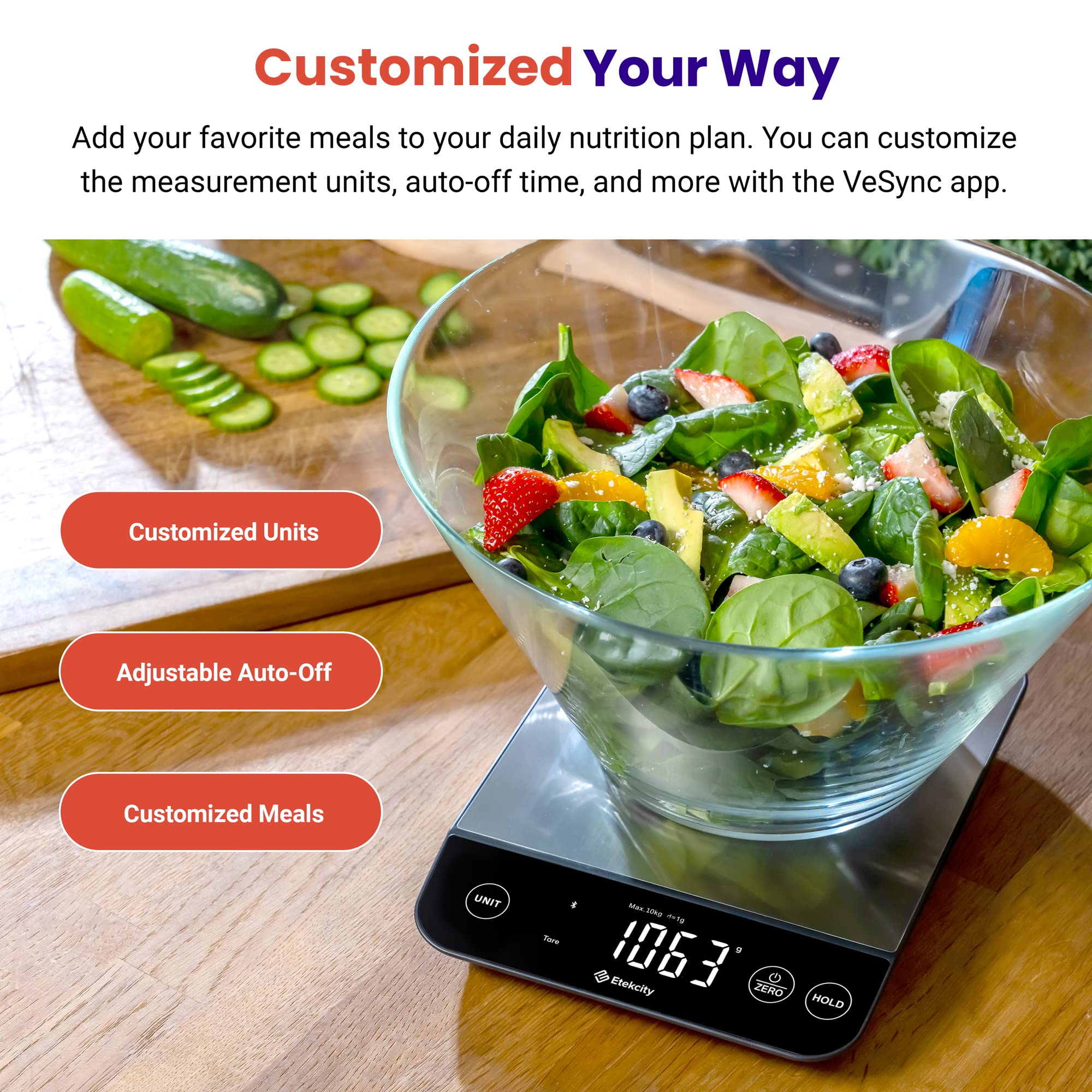 Etekcity Food Kitchen Scale, Digital Grams and Ounces