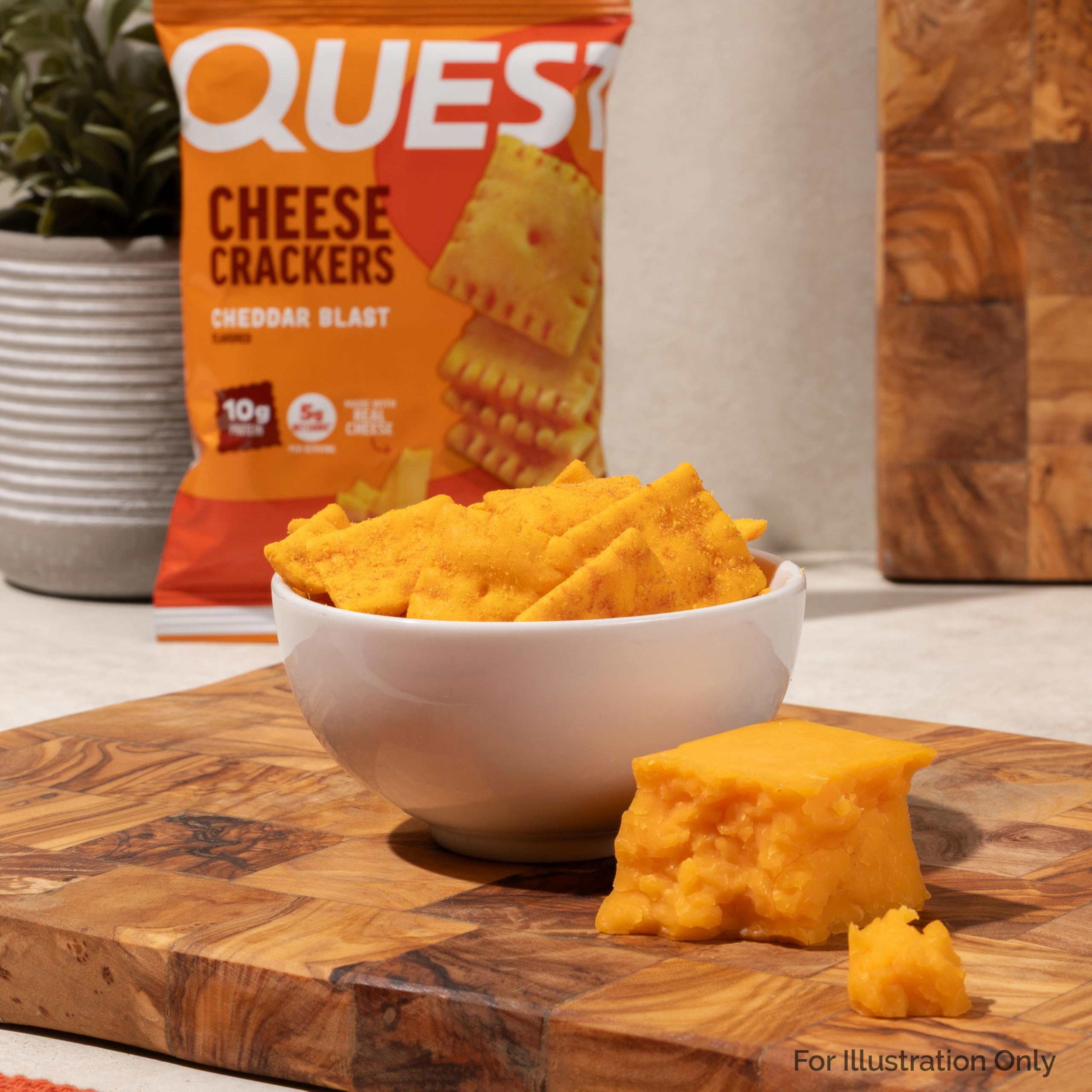 Quest Nutrition Cheese Crackers, 10g Protein, Made with Real Cheese