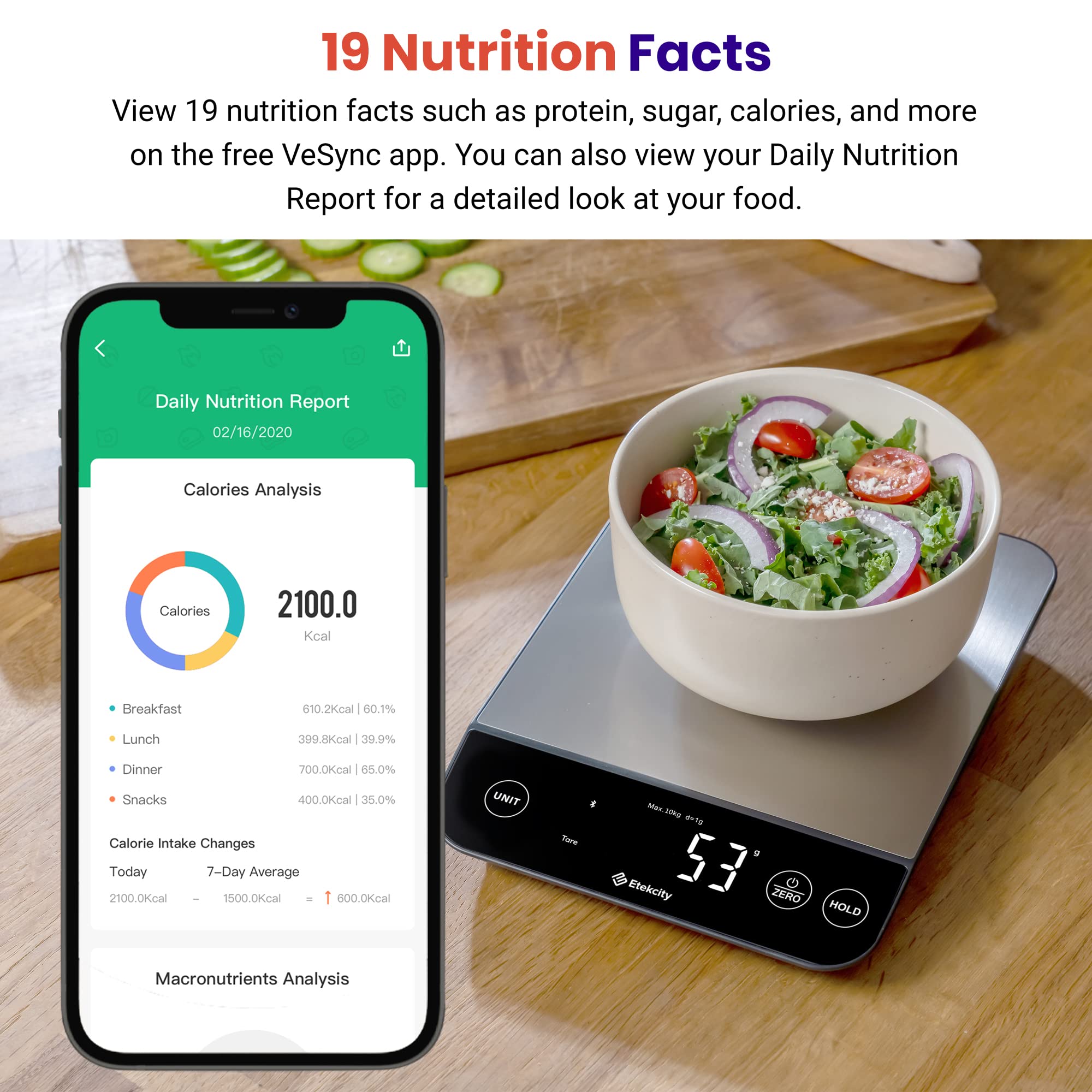 Etekcity Food Kitchen Scale, Digital Grams and Ounces