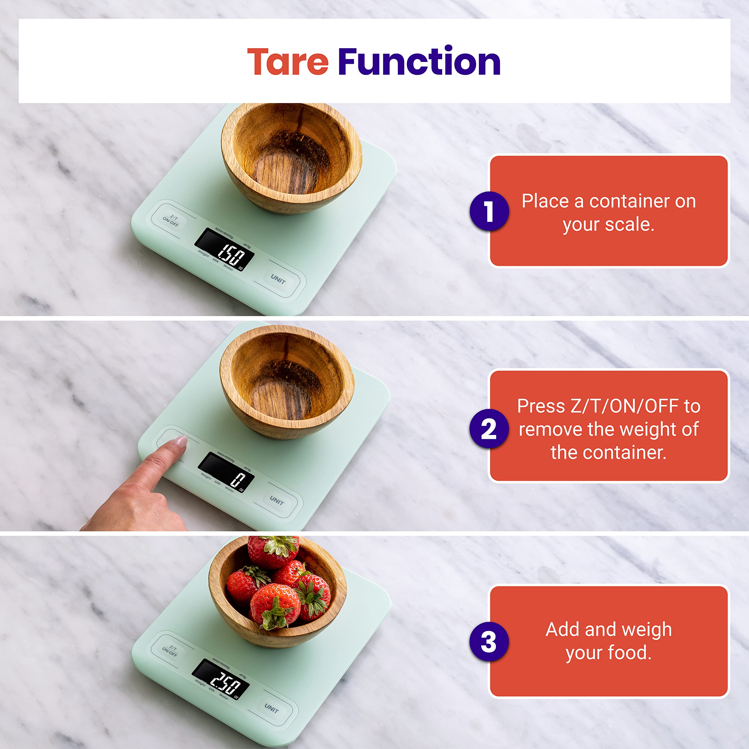 Etekcity Food Kitchen Scale, Digital Grams and Ounces