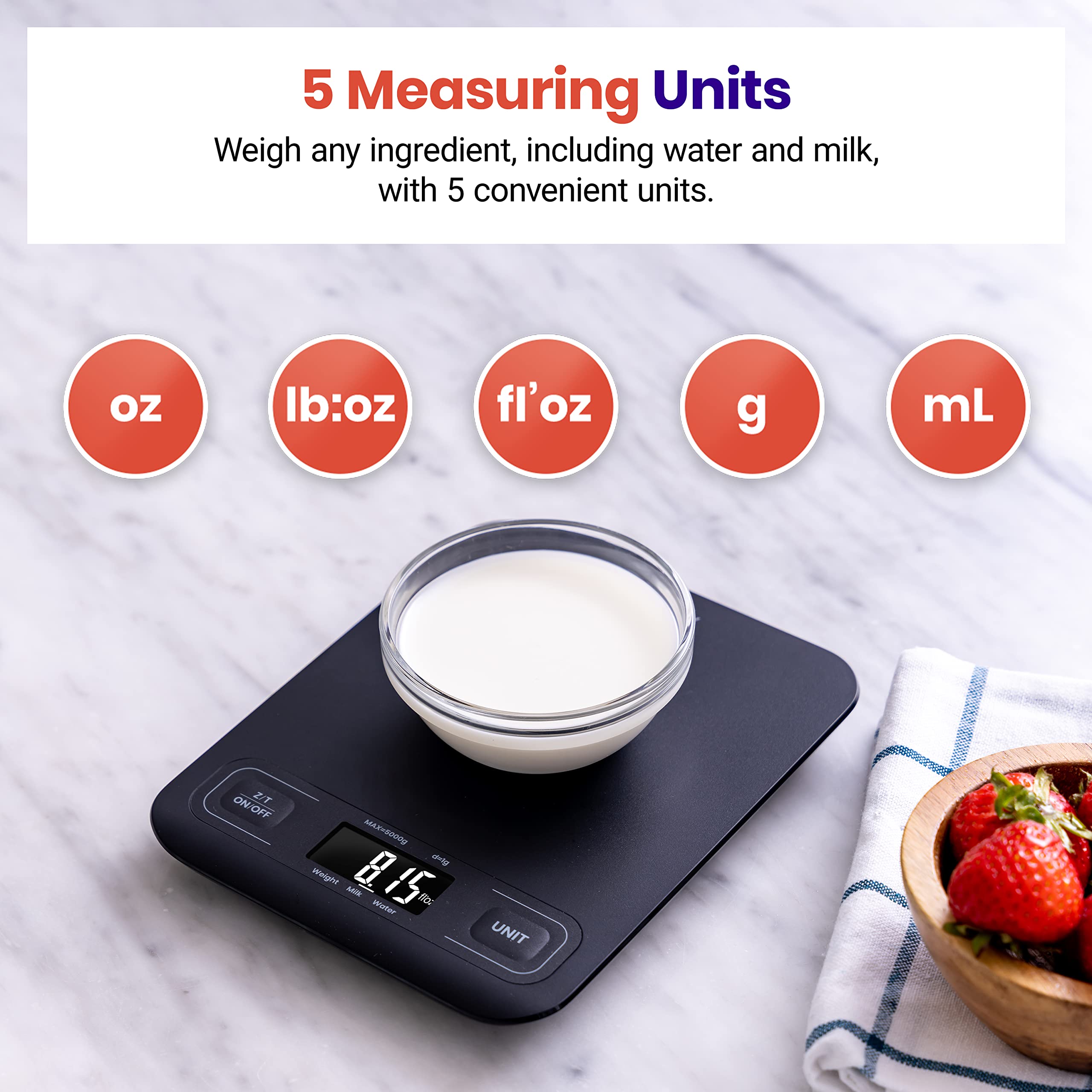 Etekcity Food Kitchen Scale, Digital Grams and Ounces