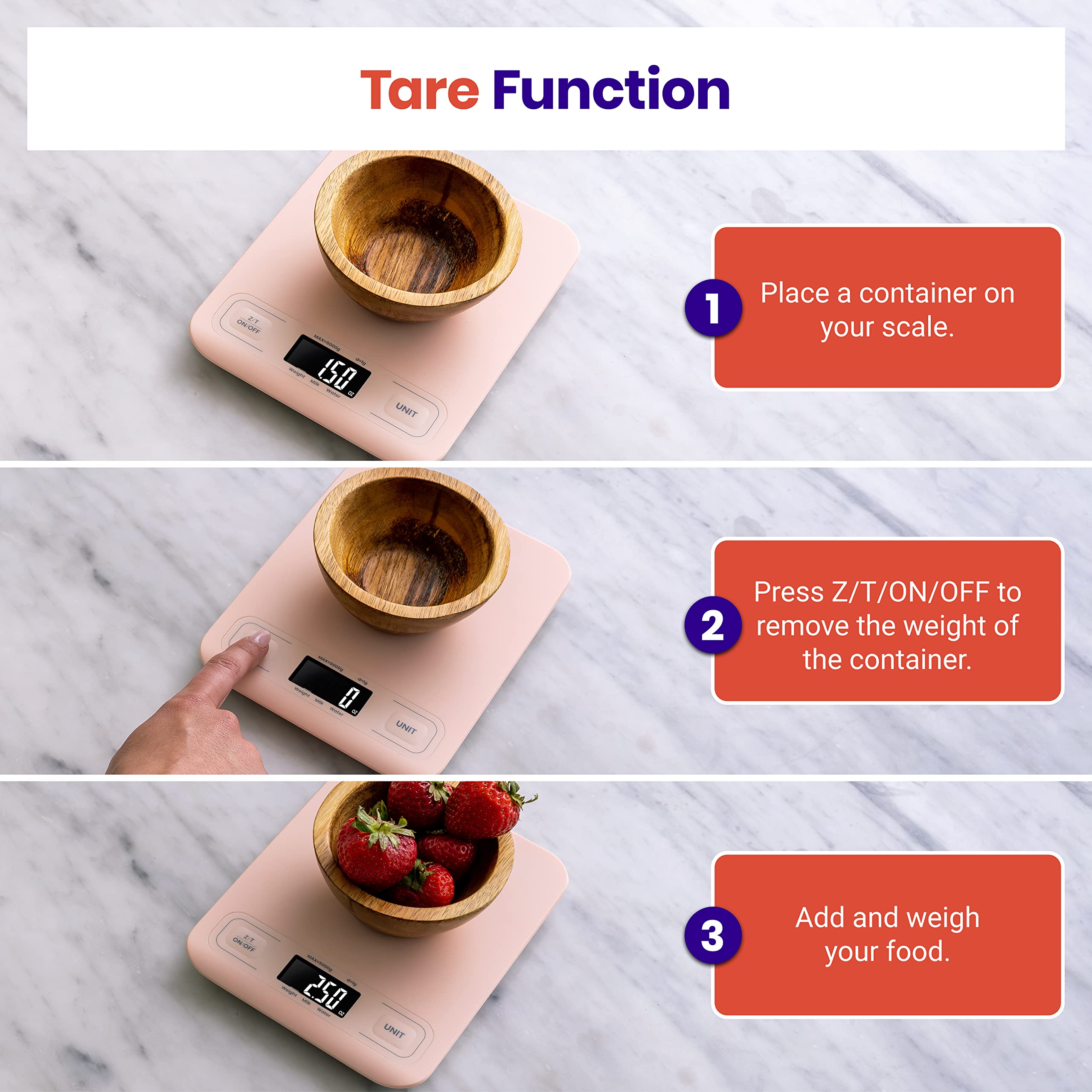 Etekcity Food Kitchen Scale, Digital Grams and Ounces