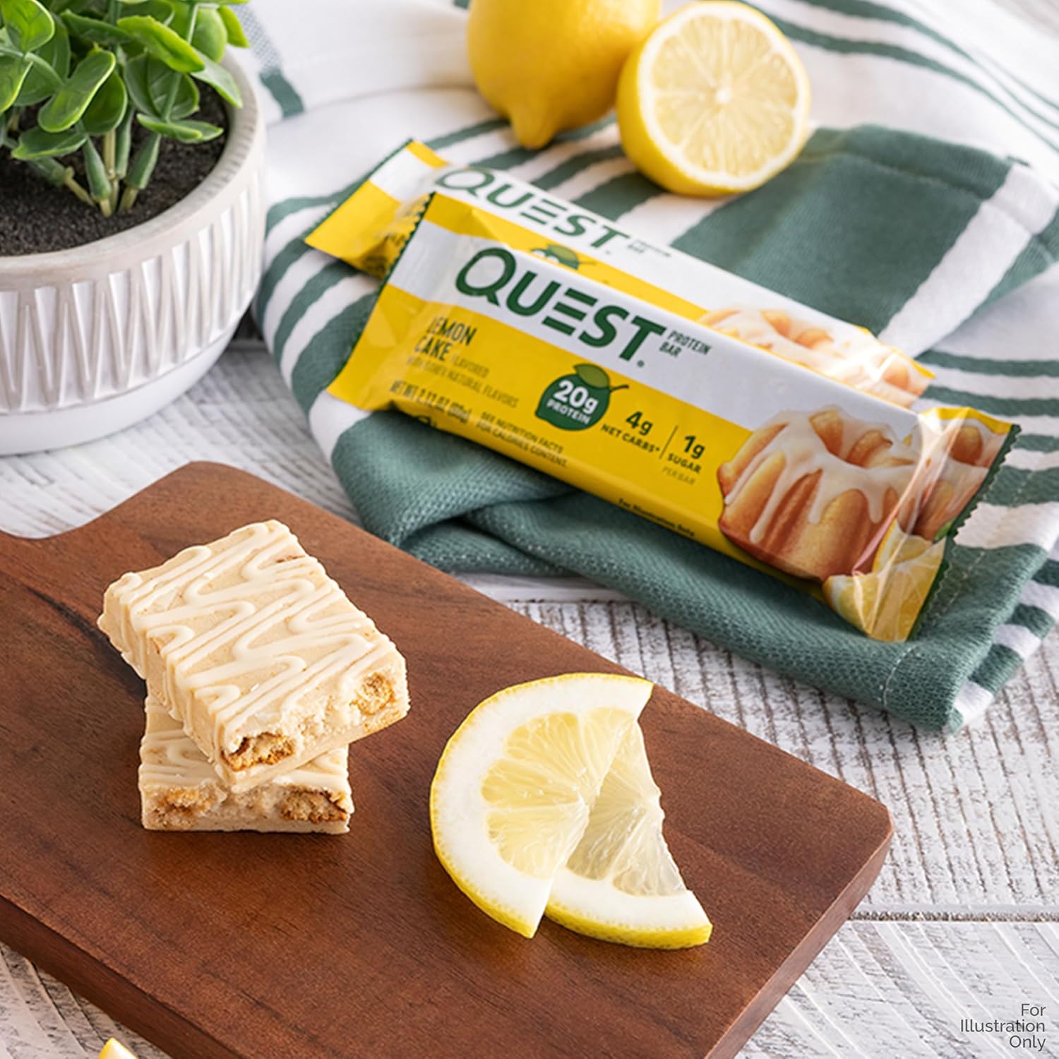Quest Nutrition Blueberry Muffin Protein Bars, 20g Protein, Gluten Free