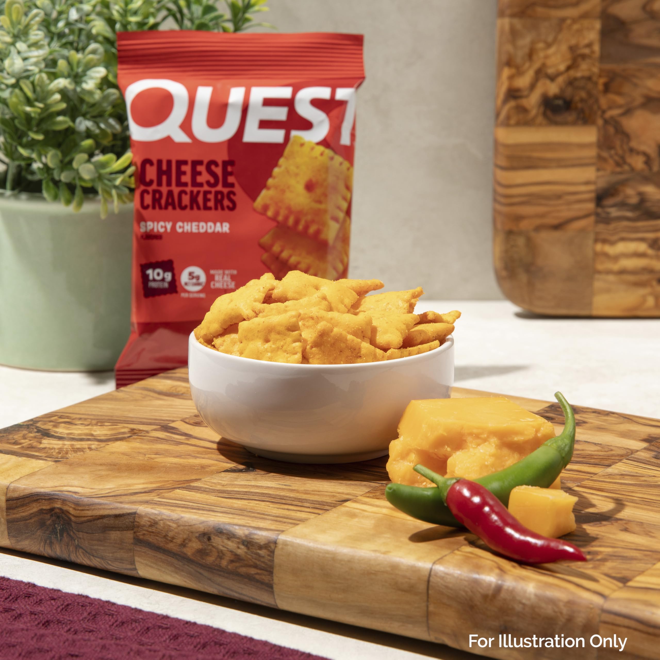 Quest Nutrition Cheese Crackers, 10g Protein, Made with Real Cheese