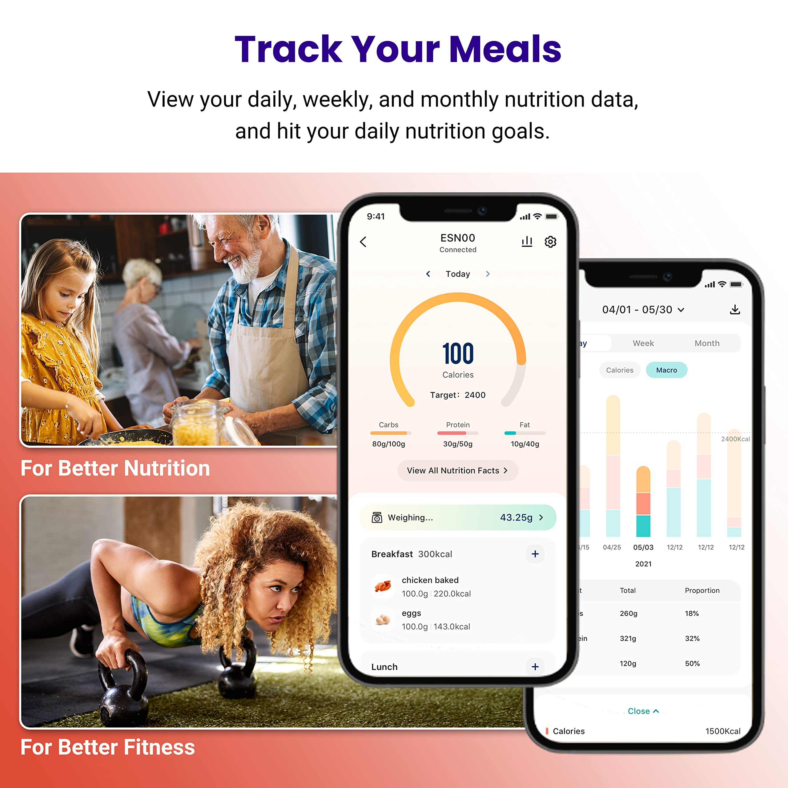 Etekcity Food Kitchen Scale, Digital Grams and Ounces