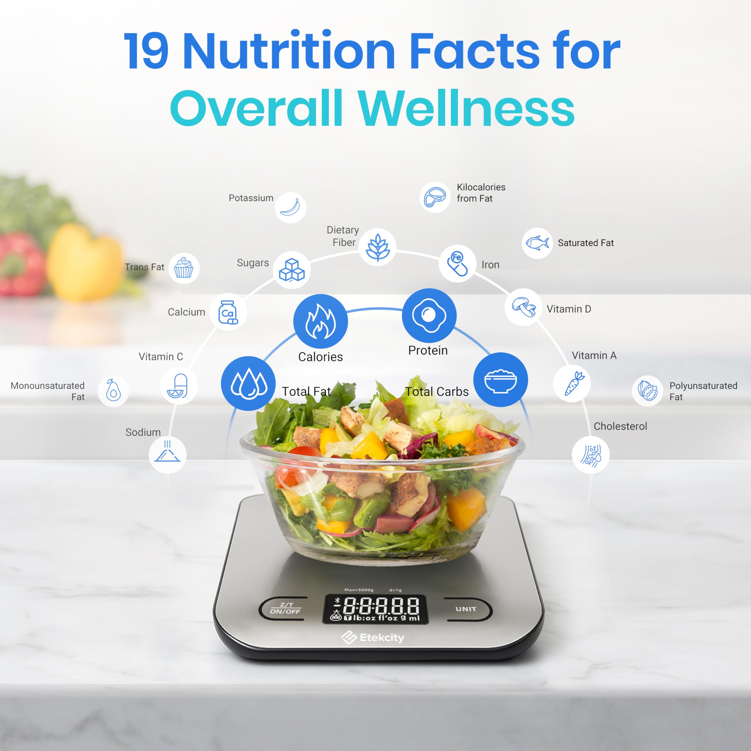 Etekcity Food Kitchen Scale, Digital Grams and Ounces
