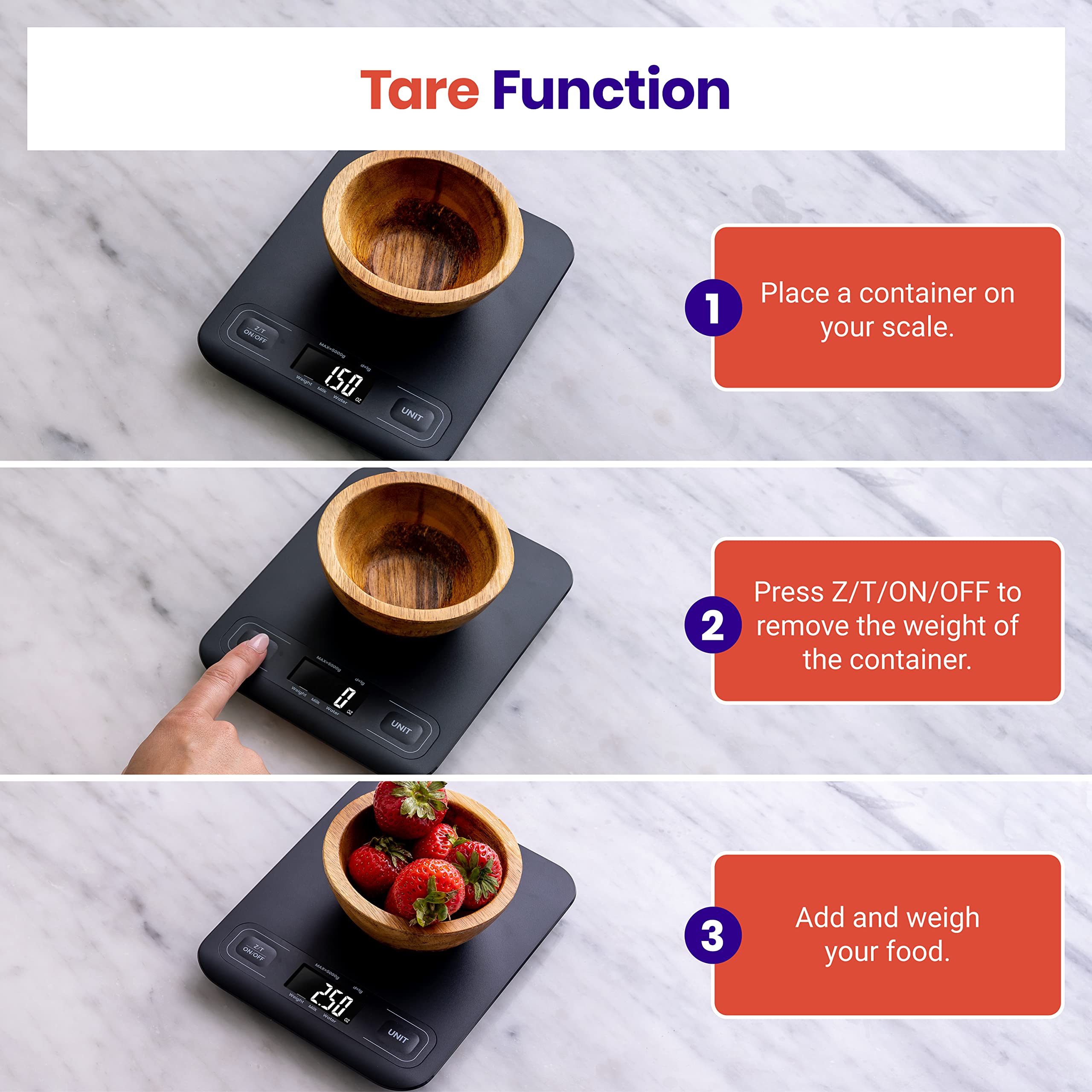 Etekcity Food Kitchen Scale, Digital Grams and Ounces