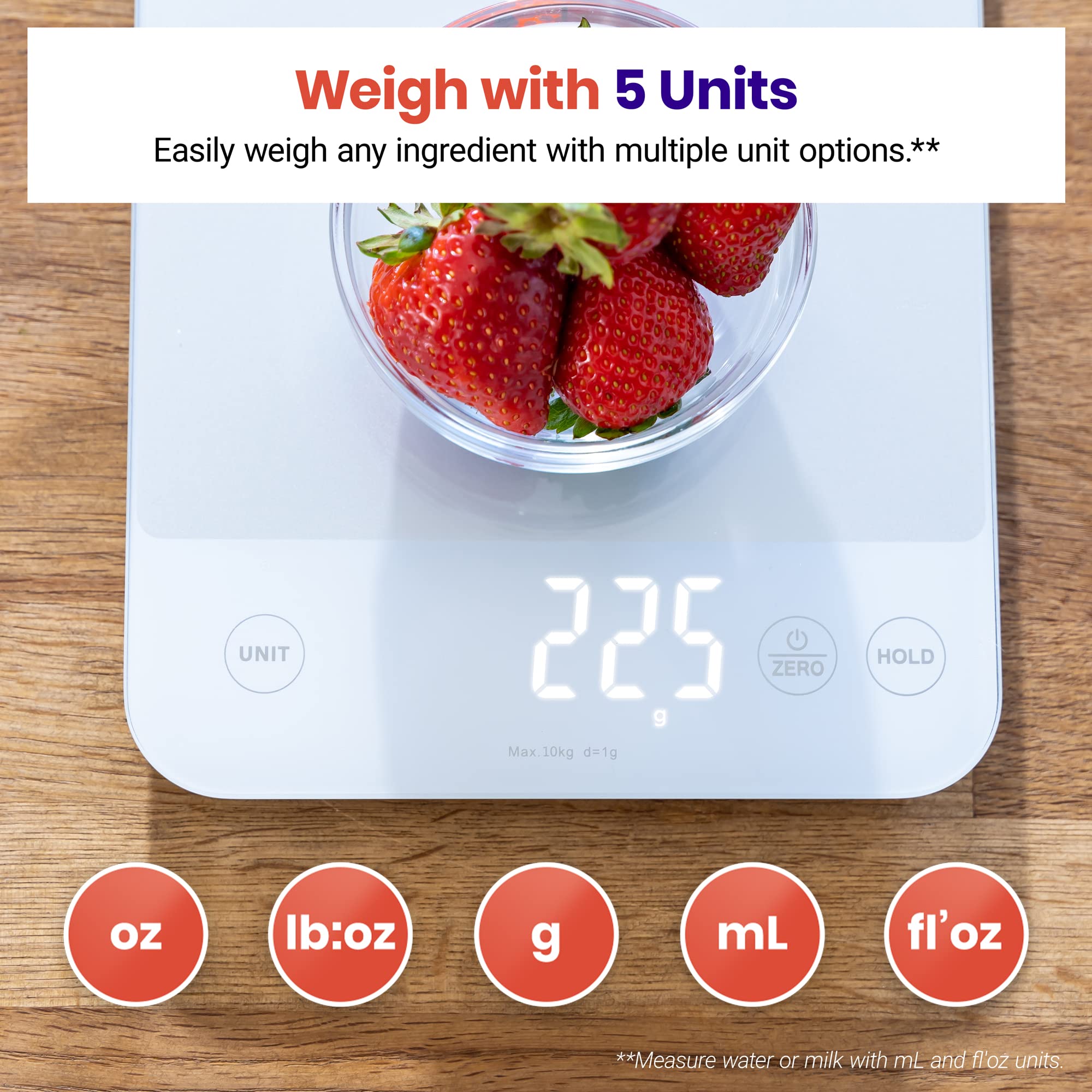 Etekcity Food Kitchen Scale, Digital Grams and Ounces