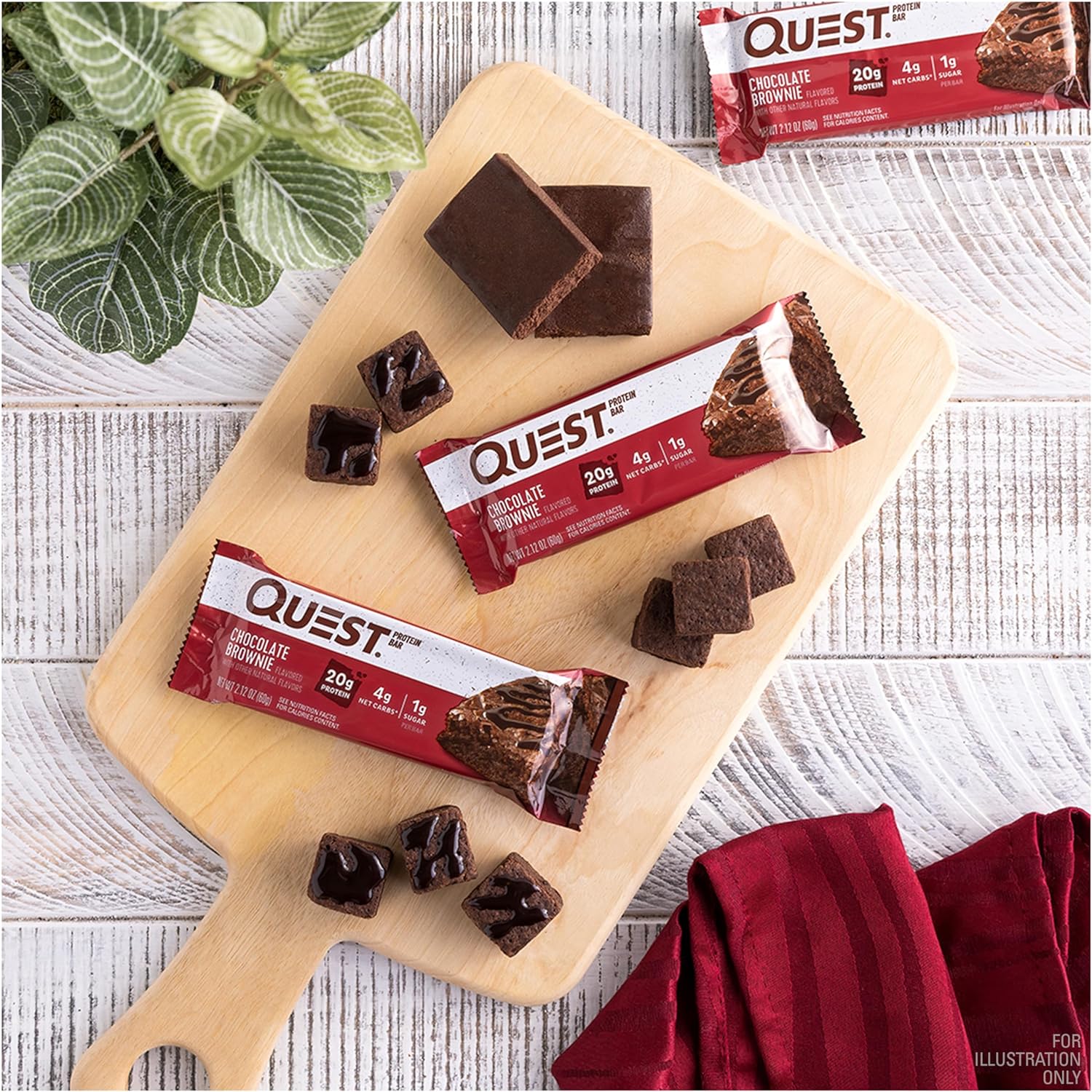 Quest Nutrition Blueberry Muffin Protein Bars, 20g Protein, Gluten Free