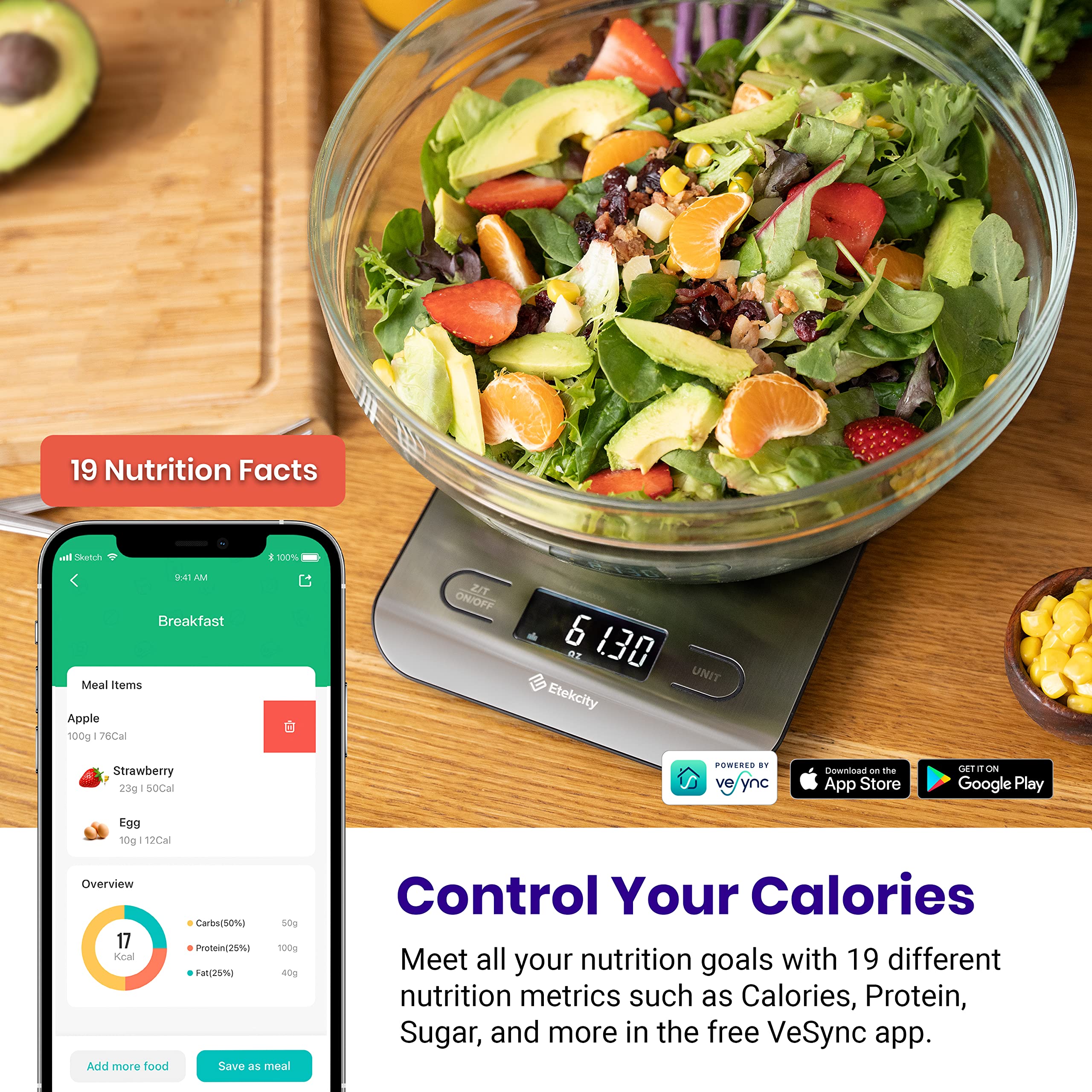Etekcity Food Kitchen Scale, Digital Grams and Ounces