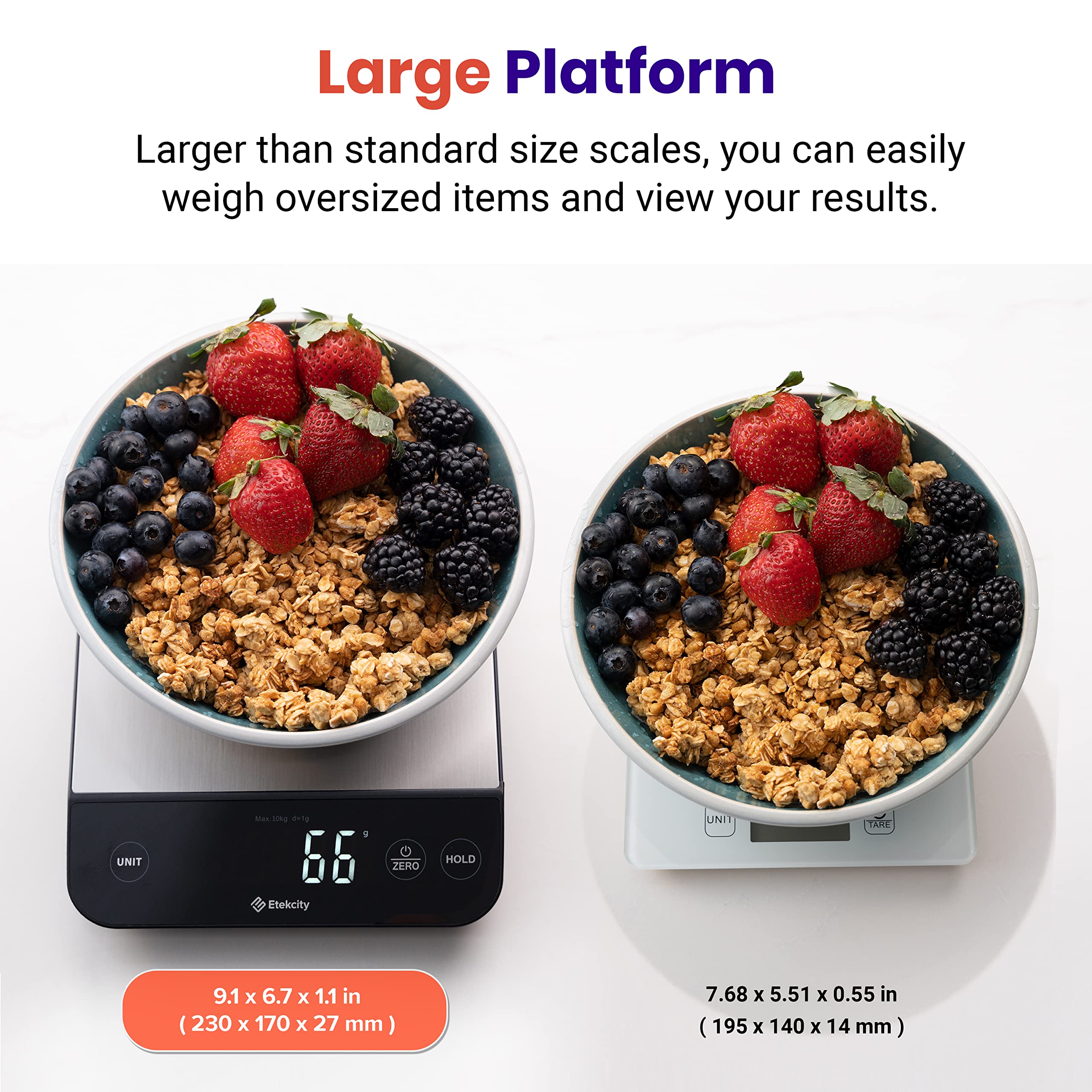 Etekcity Food Kitchen Scale, Digital Grams and Ounces
