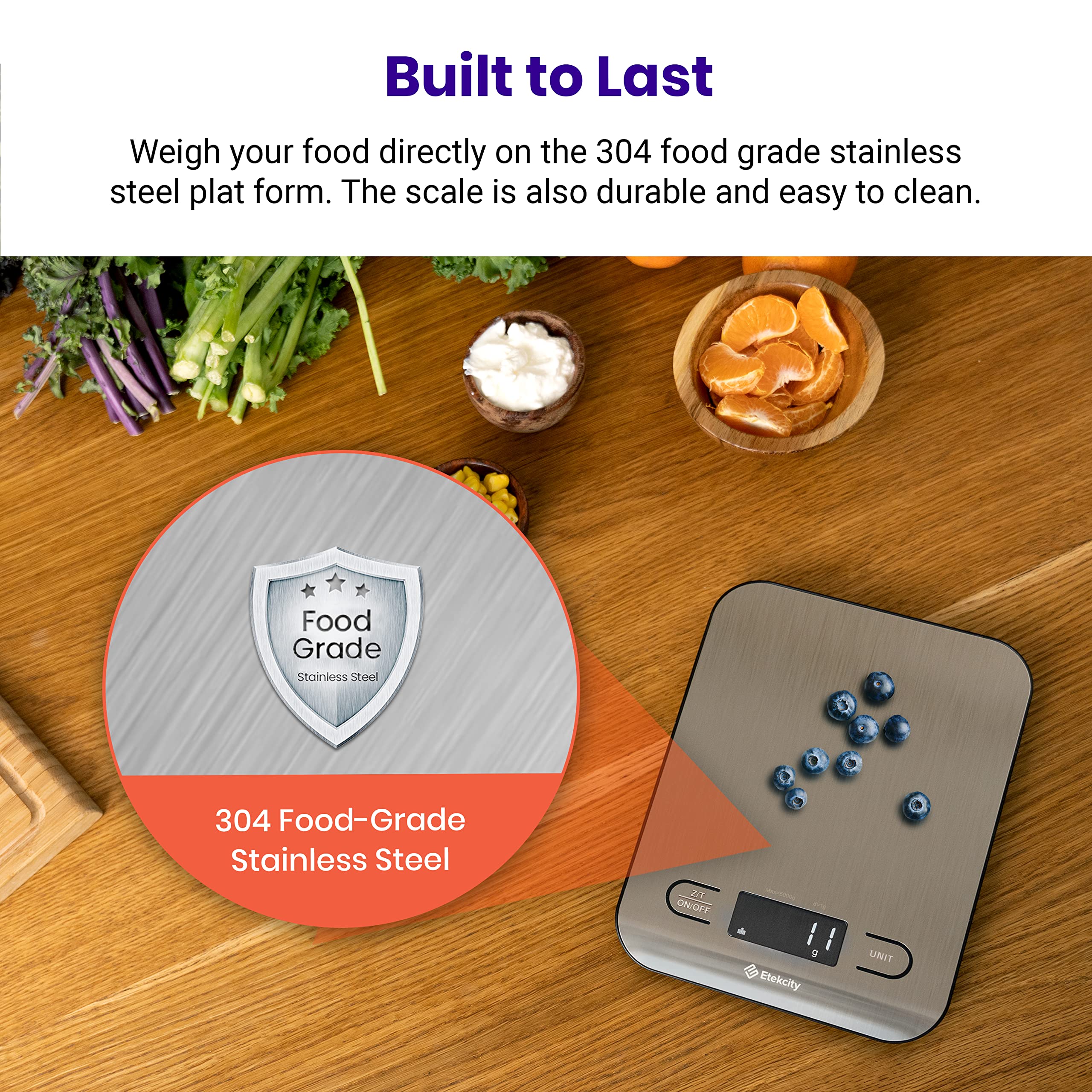 Etekcity Food Kitchen Scale, Digital Grams and Ounces