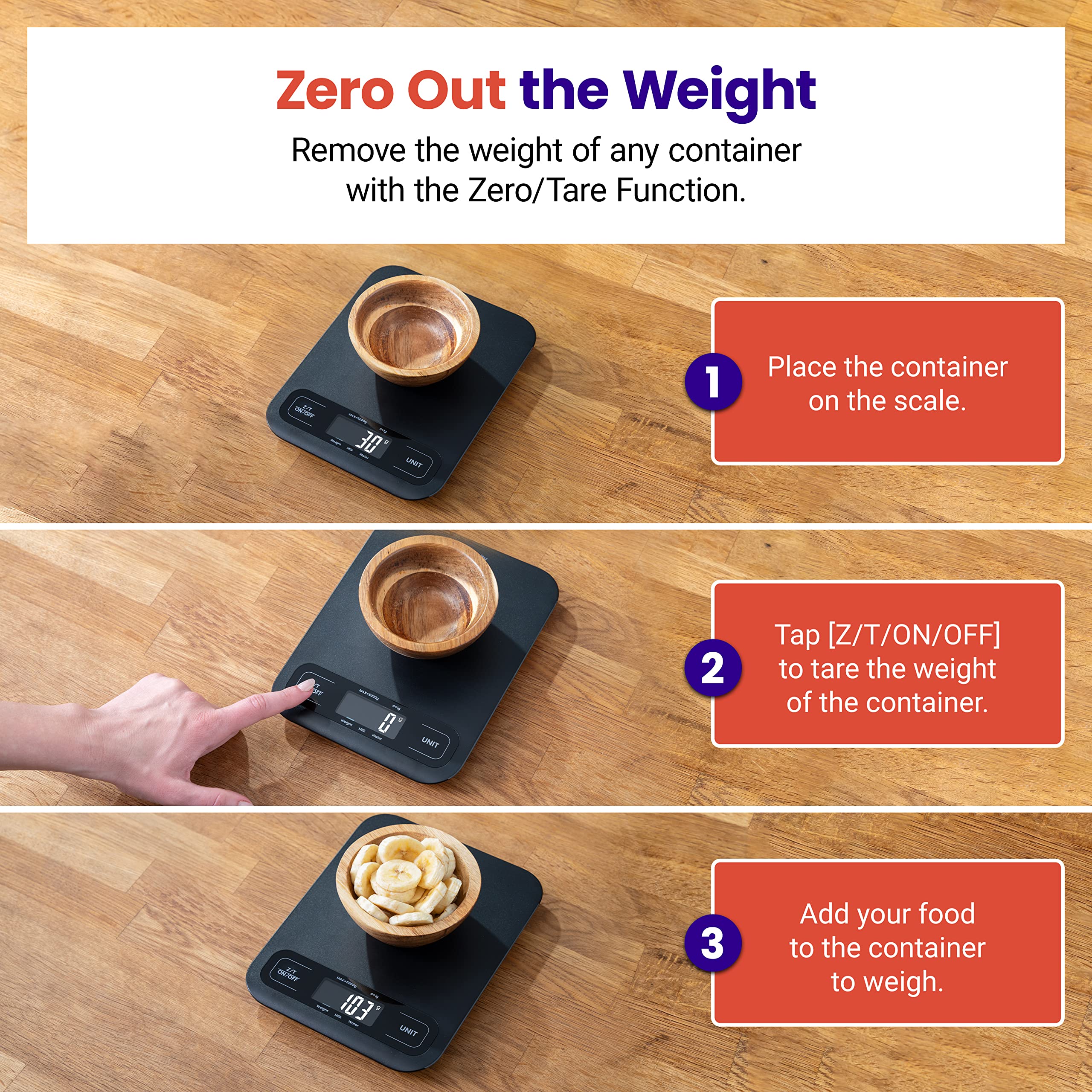 Etekcity Food Kitchen Scale, Digital Grams and Ounces