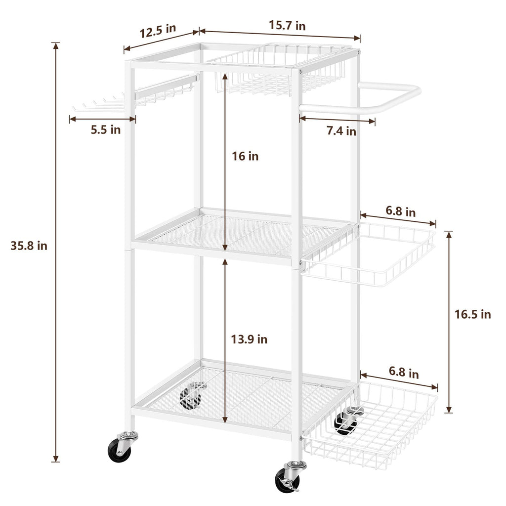 Workout Equipment Storage Cart