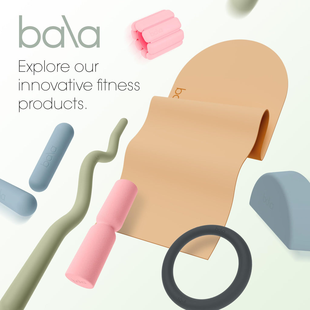 Bala Bangles Wrist & Ankle Weights for Women & Men - Adjustable Silicone