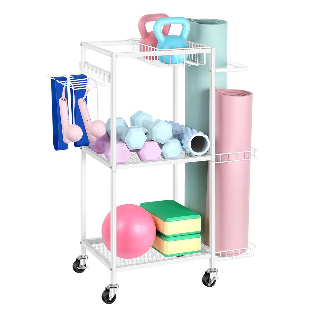 Workout Equipment Storage Cart