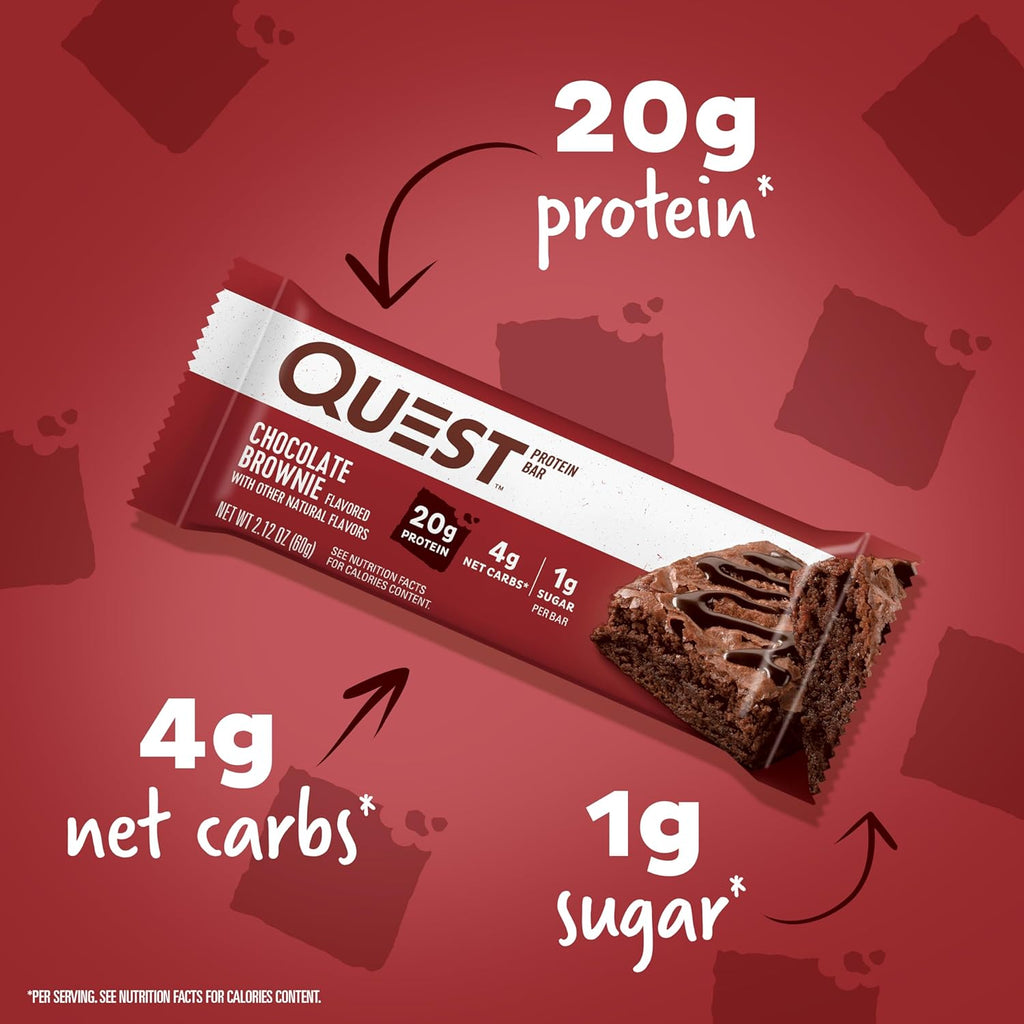 Quest Nutrition Blueberry Muffin Protein Bars, 20g Protein, Gluten Free