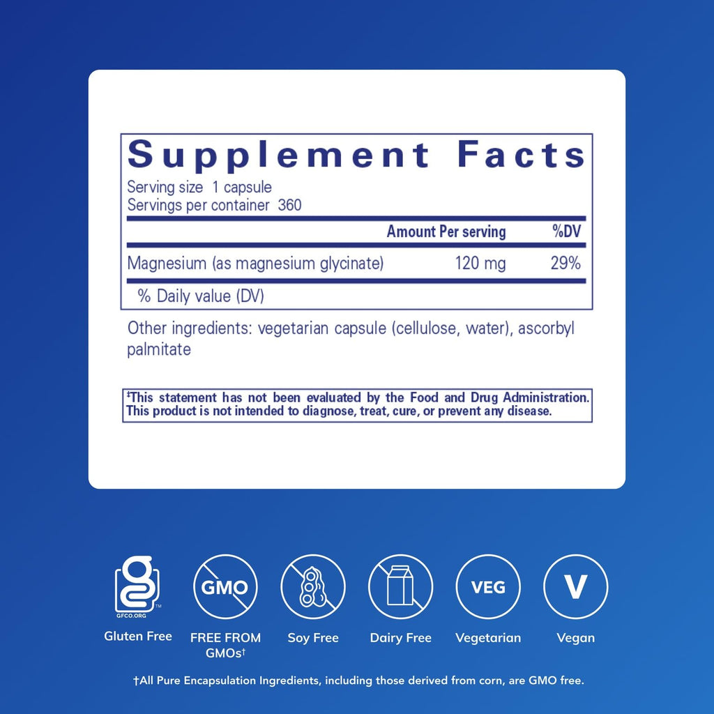 Pure Encapsulations Magnesium (Glycinate) -  90 Capsules