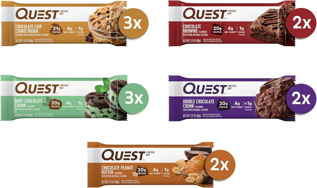 Quest Nutrition Blueberry Muffin Protein Bars, 20g Protein, Gluten Free
