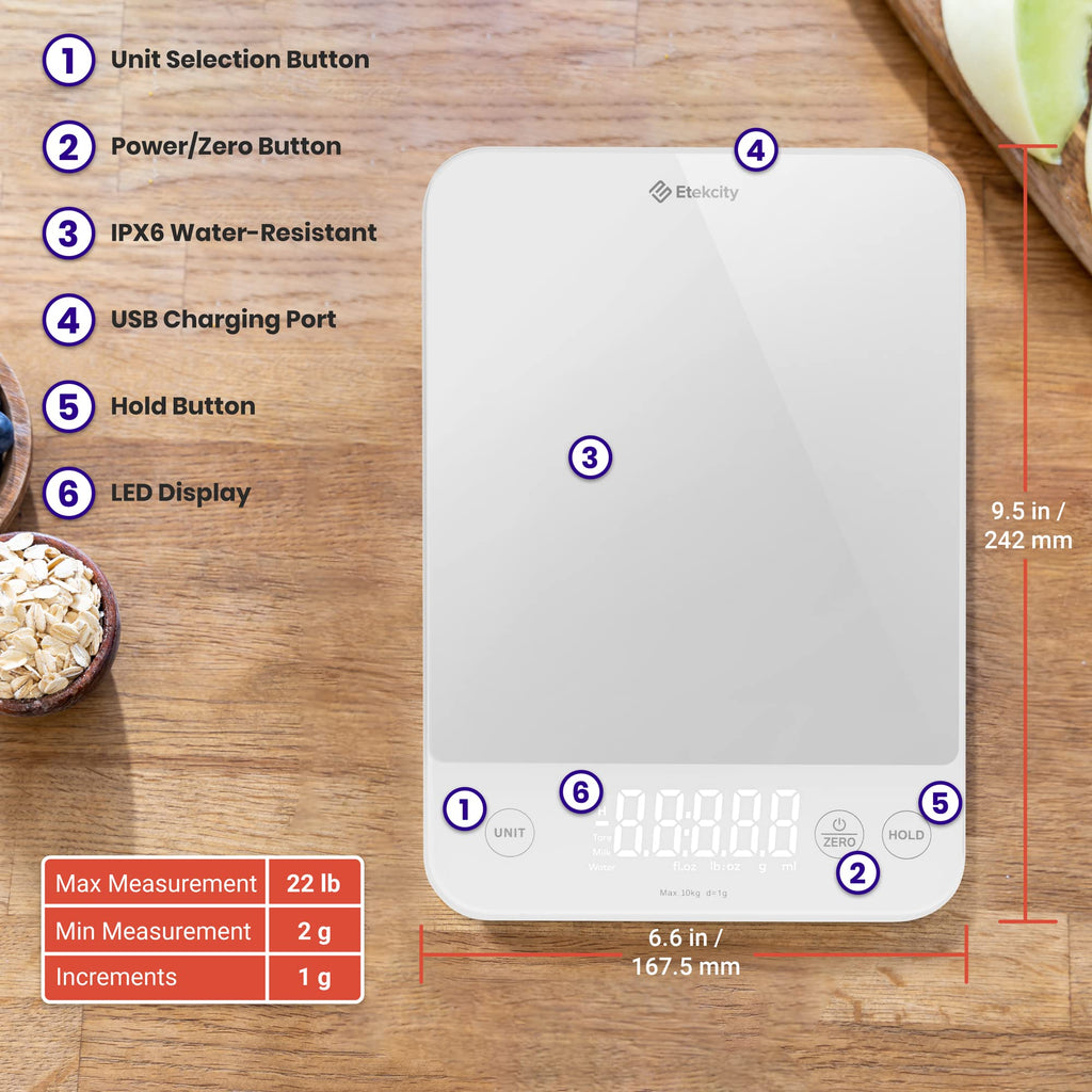 Etekcity Food Kitchen Scale, Digital Grams and Ounces