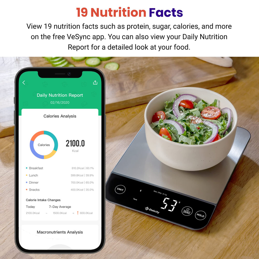 Etekcity Food Kitchen Scale, Digital Grams and Ounces