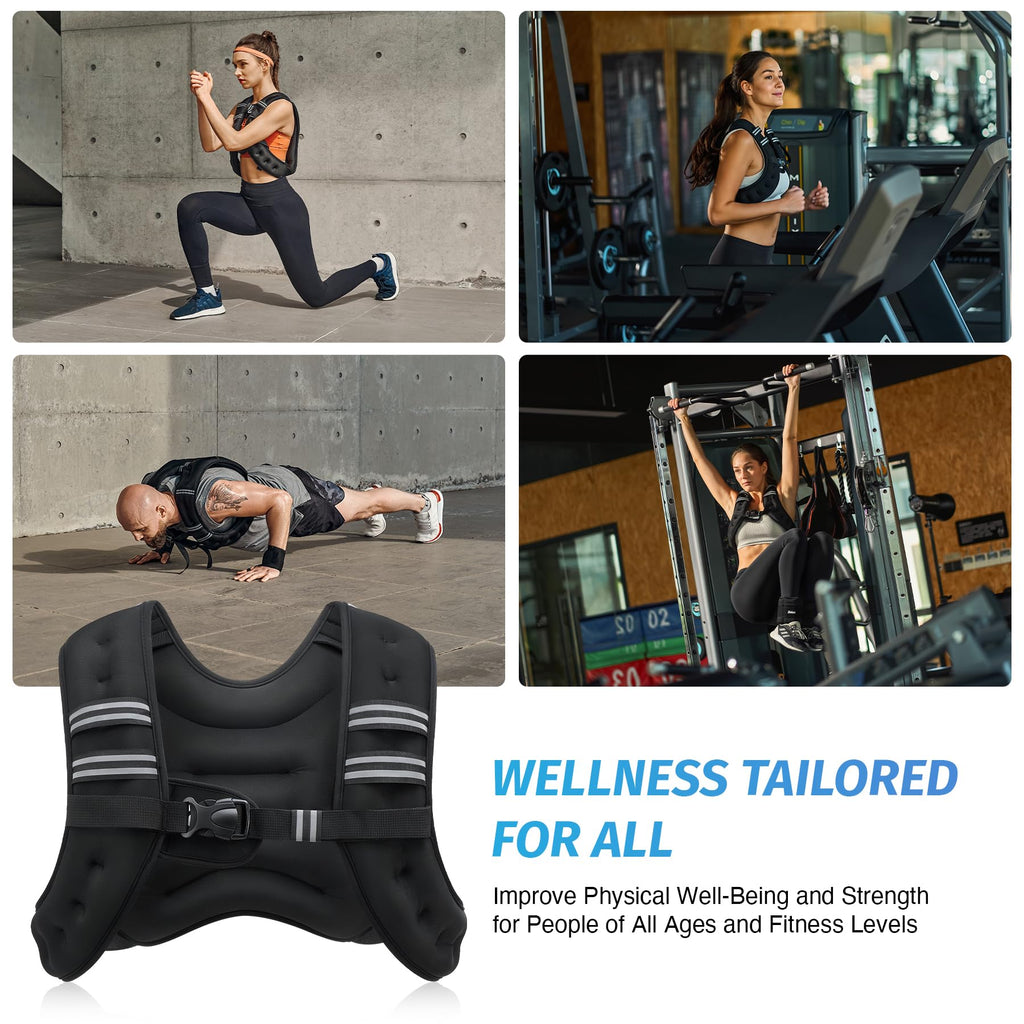 ZELUS Weighted Vest with Reflective Stripe
